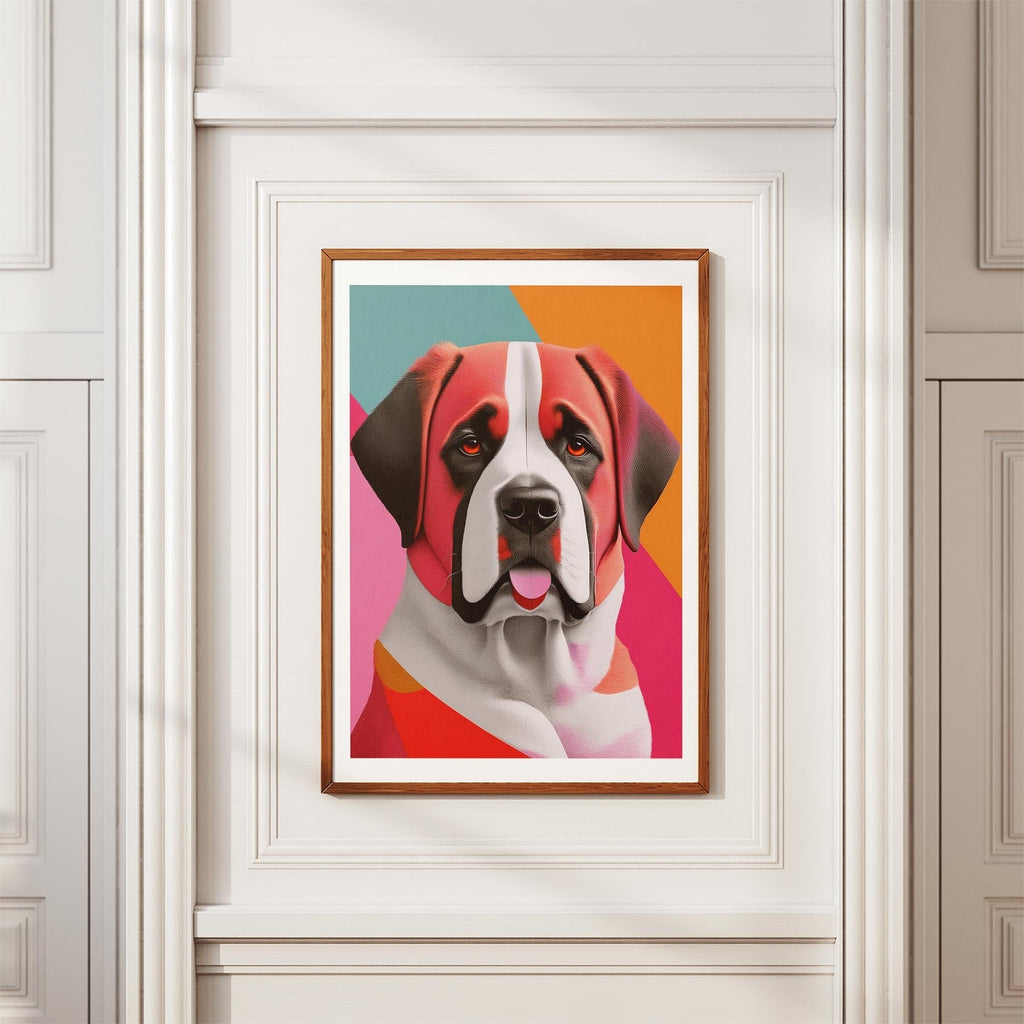 Saint Bernard Modern Pop Dog Series image 3
