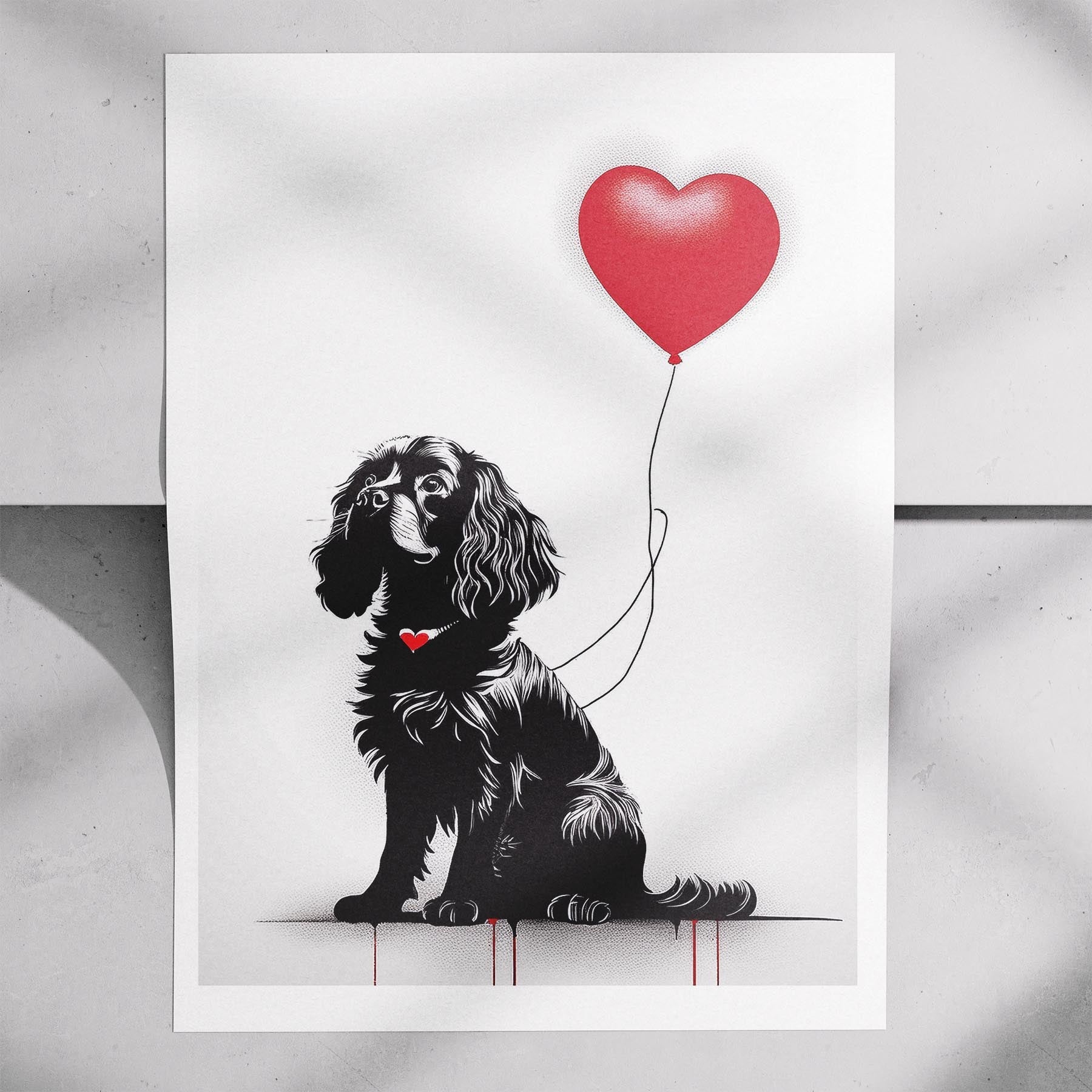 Cavalier Spaniel DOGSY Series inspired by the Art of Banksy image 7