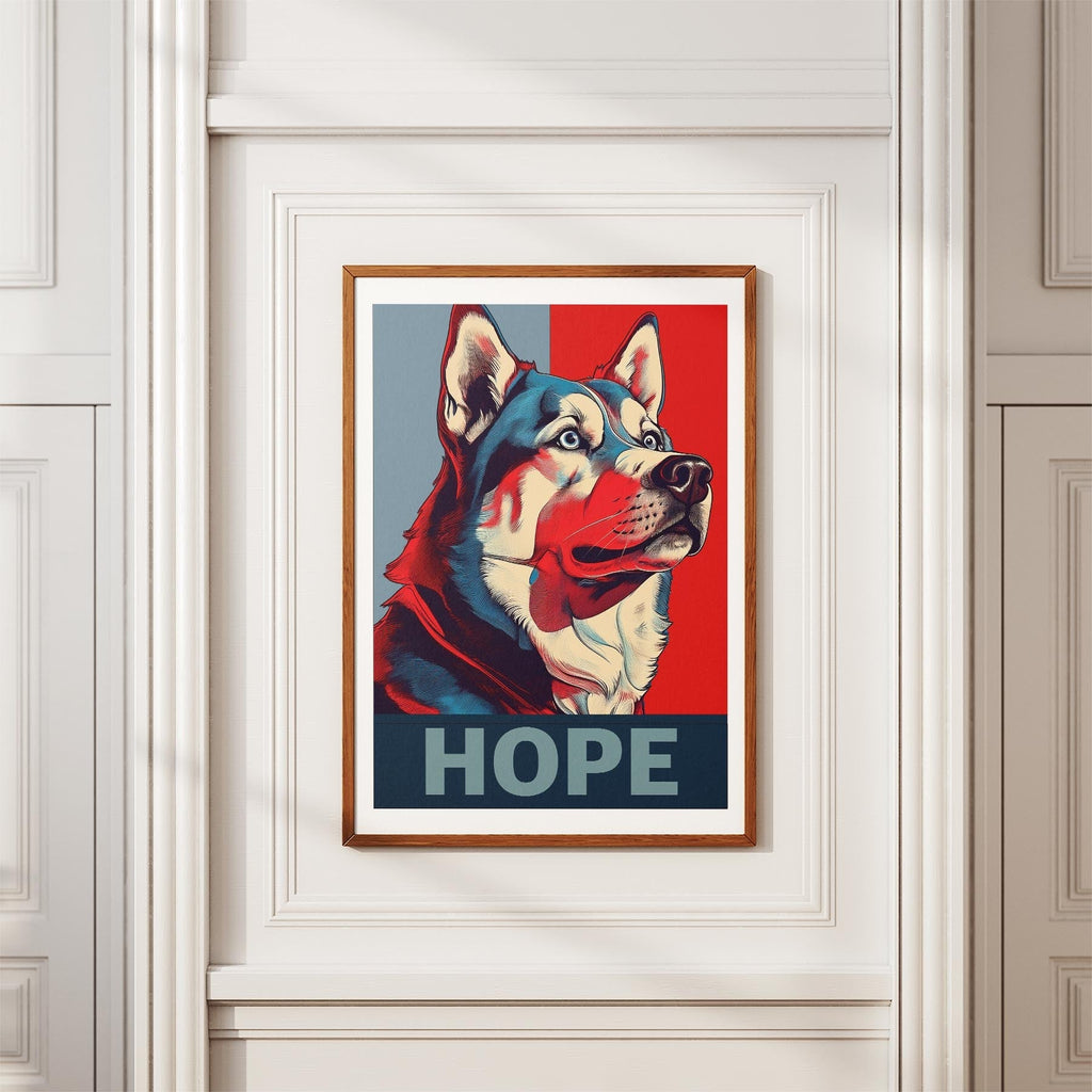 Siberian Husky HOPE Series Inspired by the Obama Poster image 3