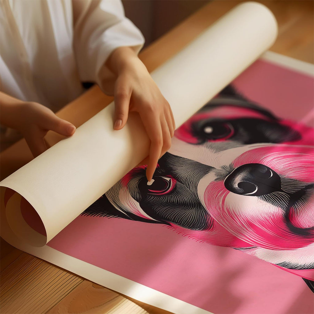 Australian Terrier Pink and Black Dog Series 1 image 1