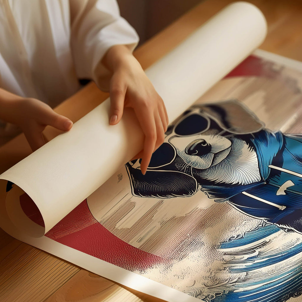 Beagle Hokosai Surfer Dogs 1 image 3