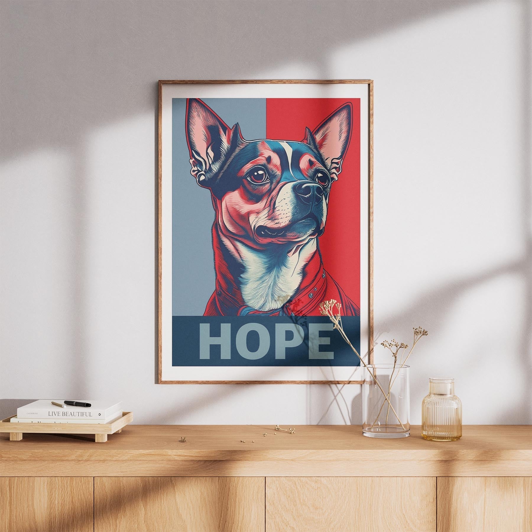 Chihuahua HOPE Series Inspired by the Obama Poster image 8