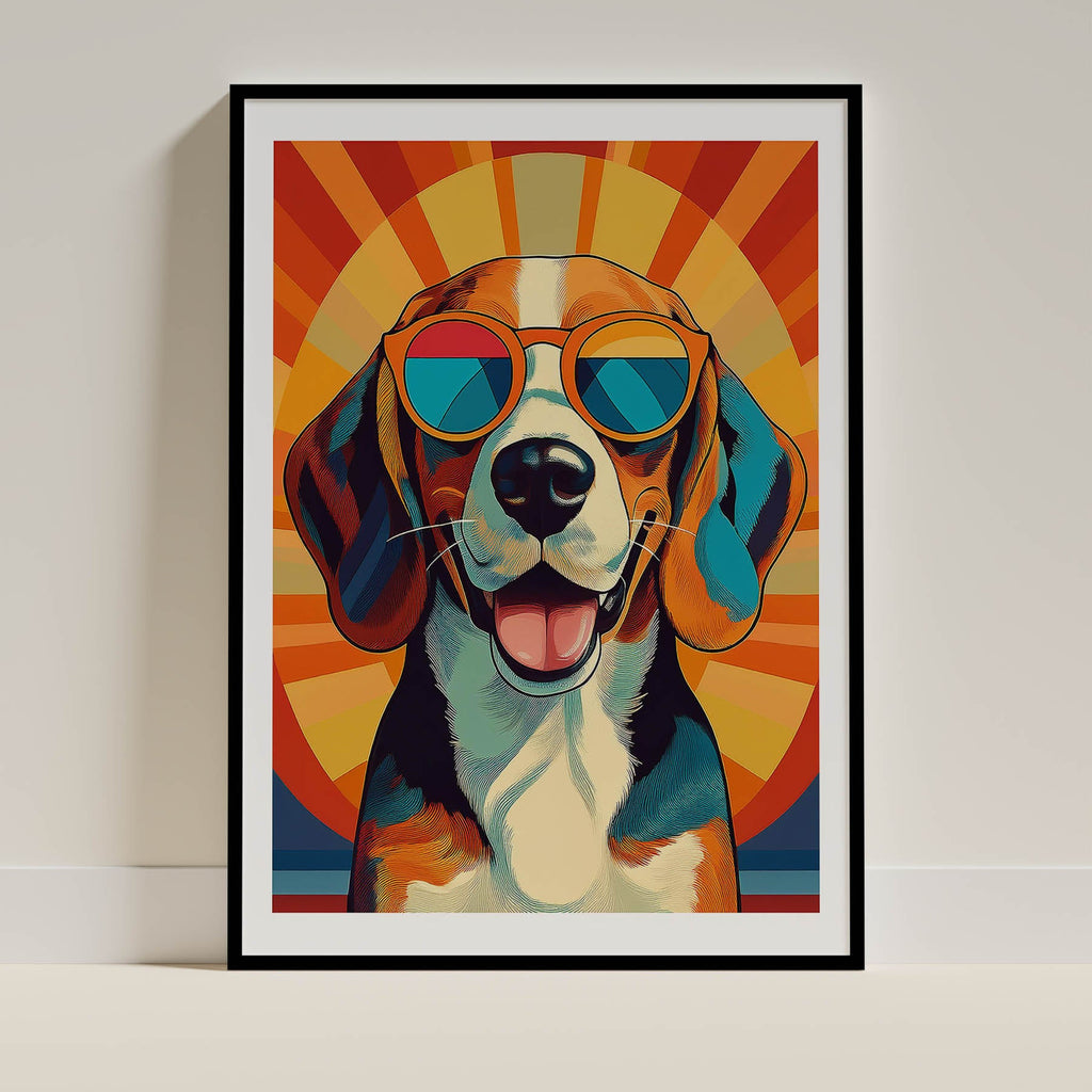 Beagle In Colourful Sunnies 1 image 0