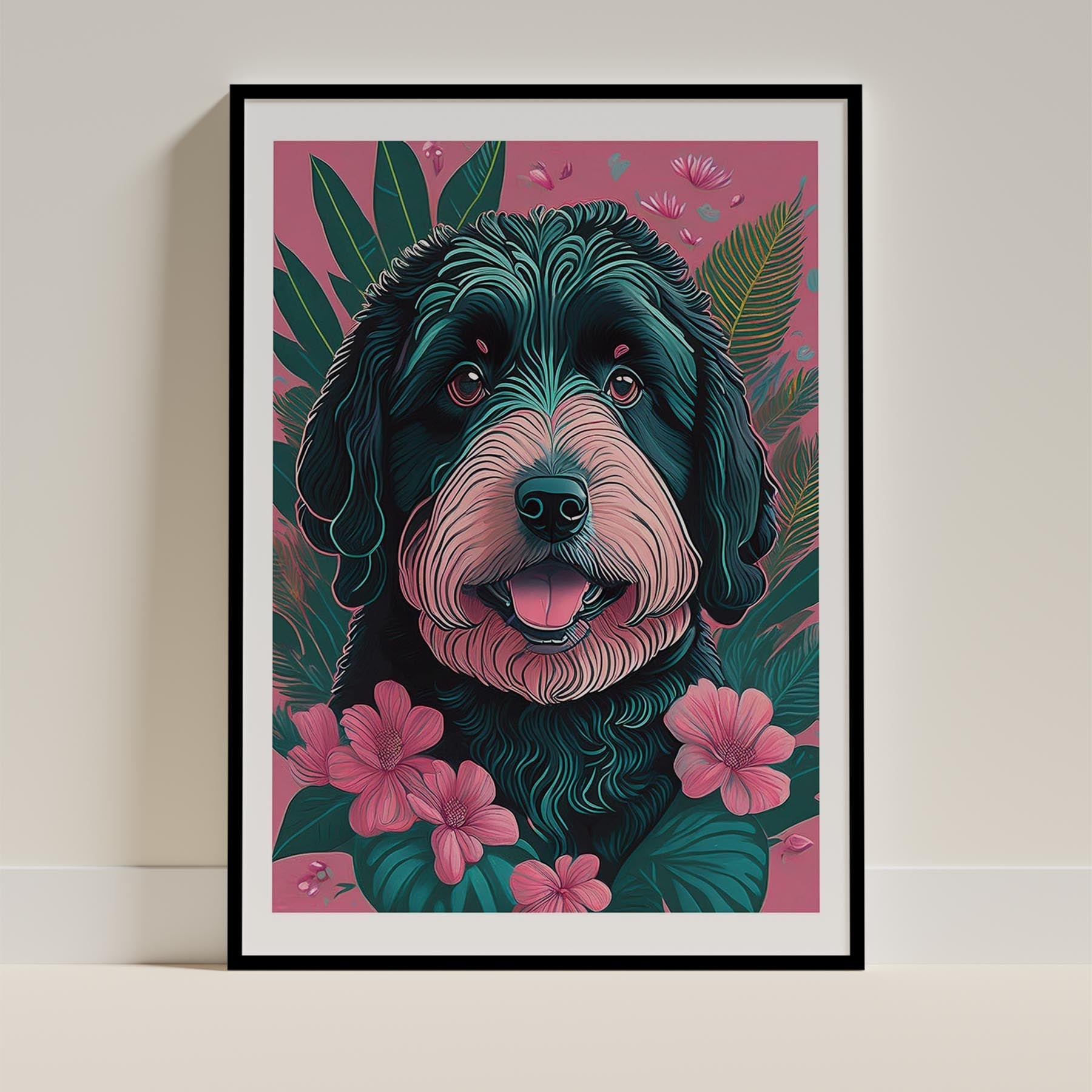 Old English Sheepdog Flowery Dog image 11