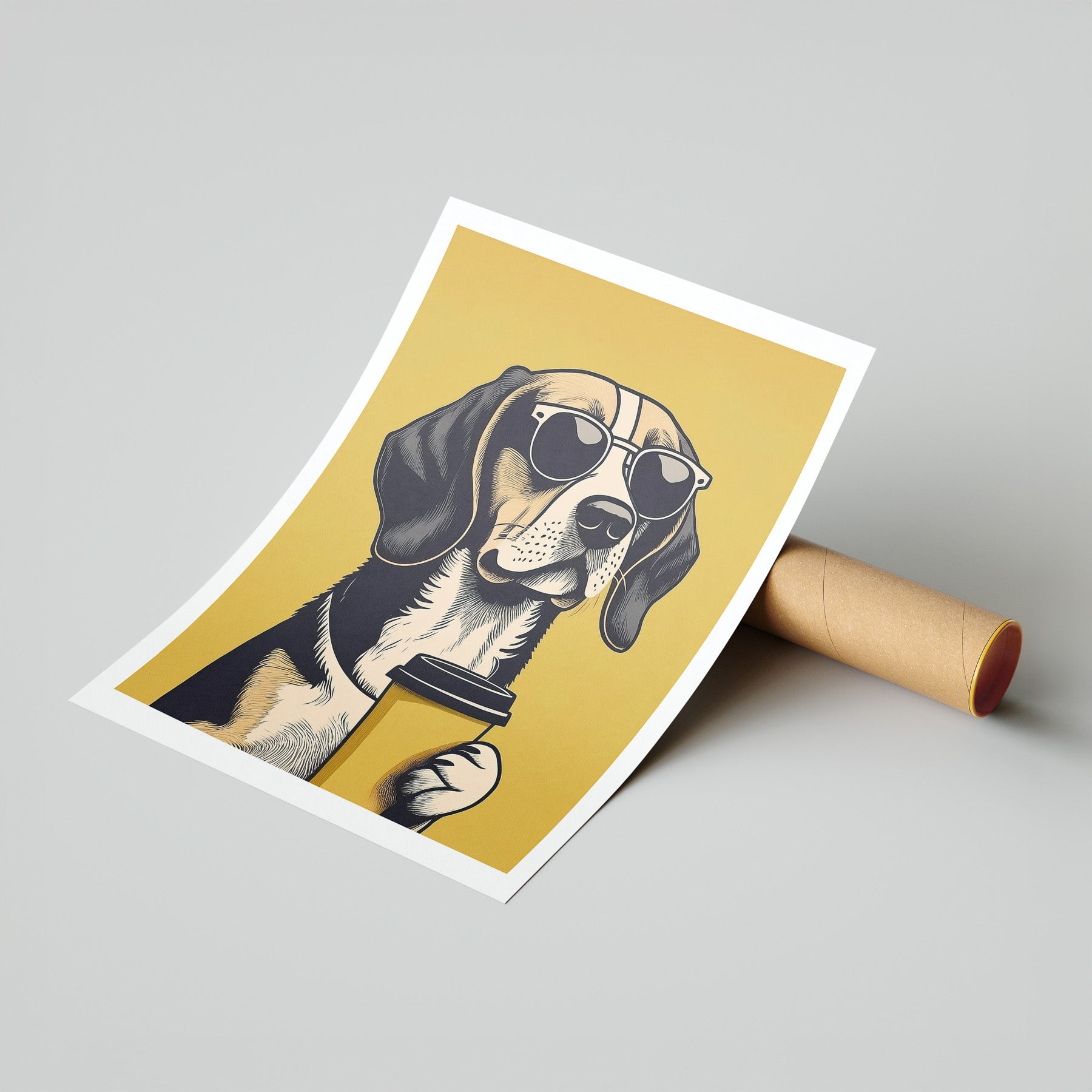 Beagle Chillin Coffee Dog image 7