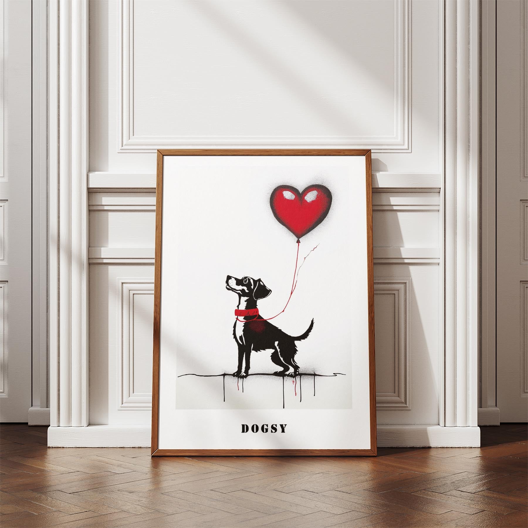 Jack Russell DOGSY Series inspired by the Art of Banksy with text Dogsy image 4