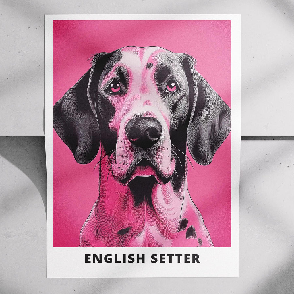 English Setter Pink and Black Dog Series 1 image 7