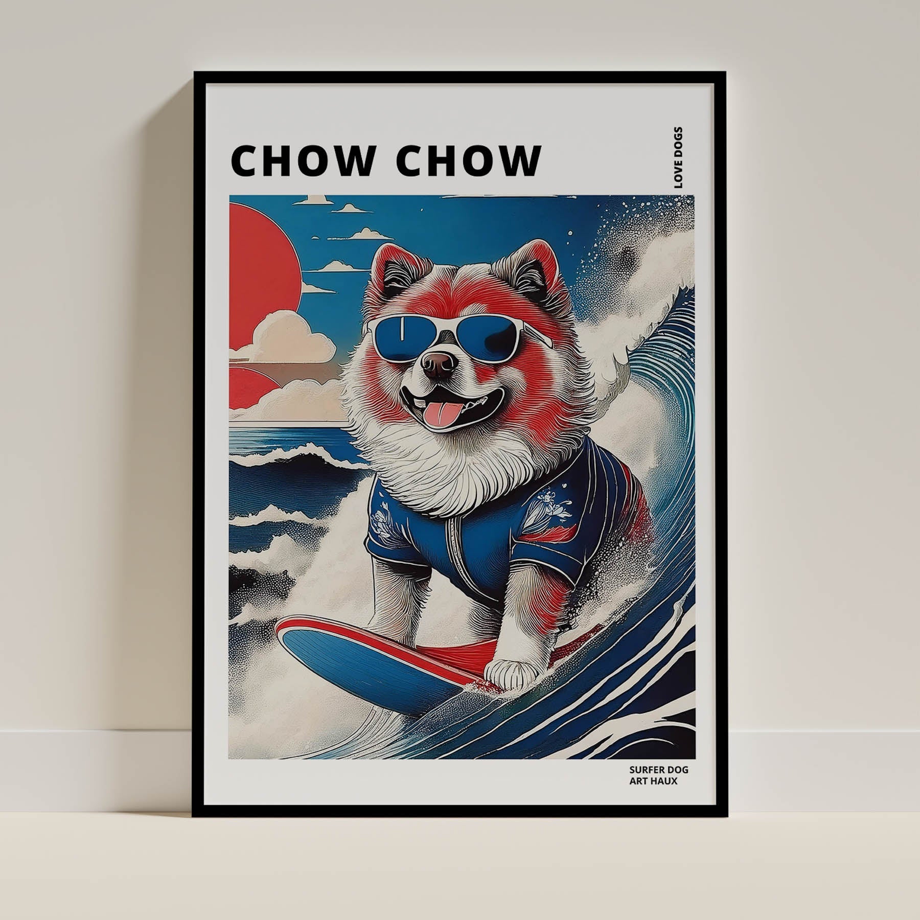Chow Chow Hokosai Surfer Dogs 1 image 0