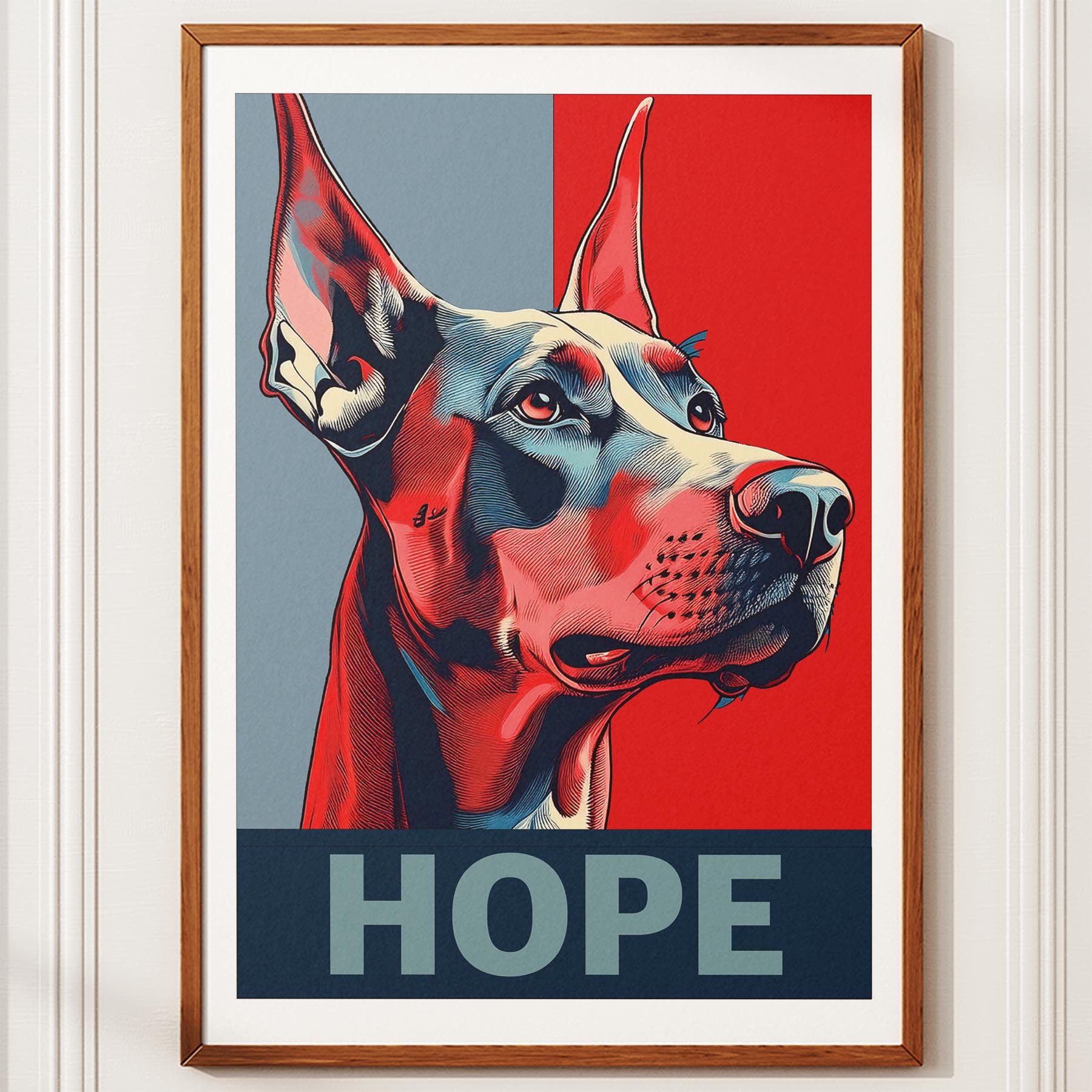 Doberman HOPE Series Inspired by the Obama Poster image 12