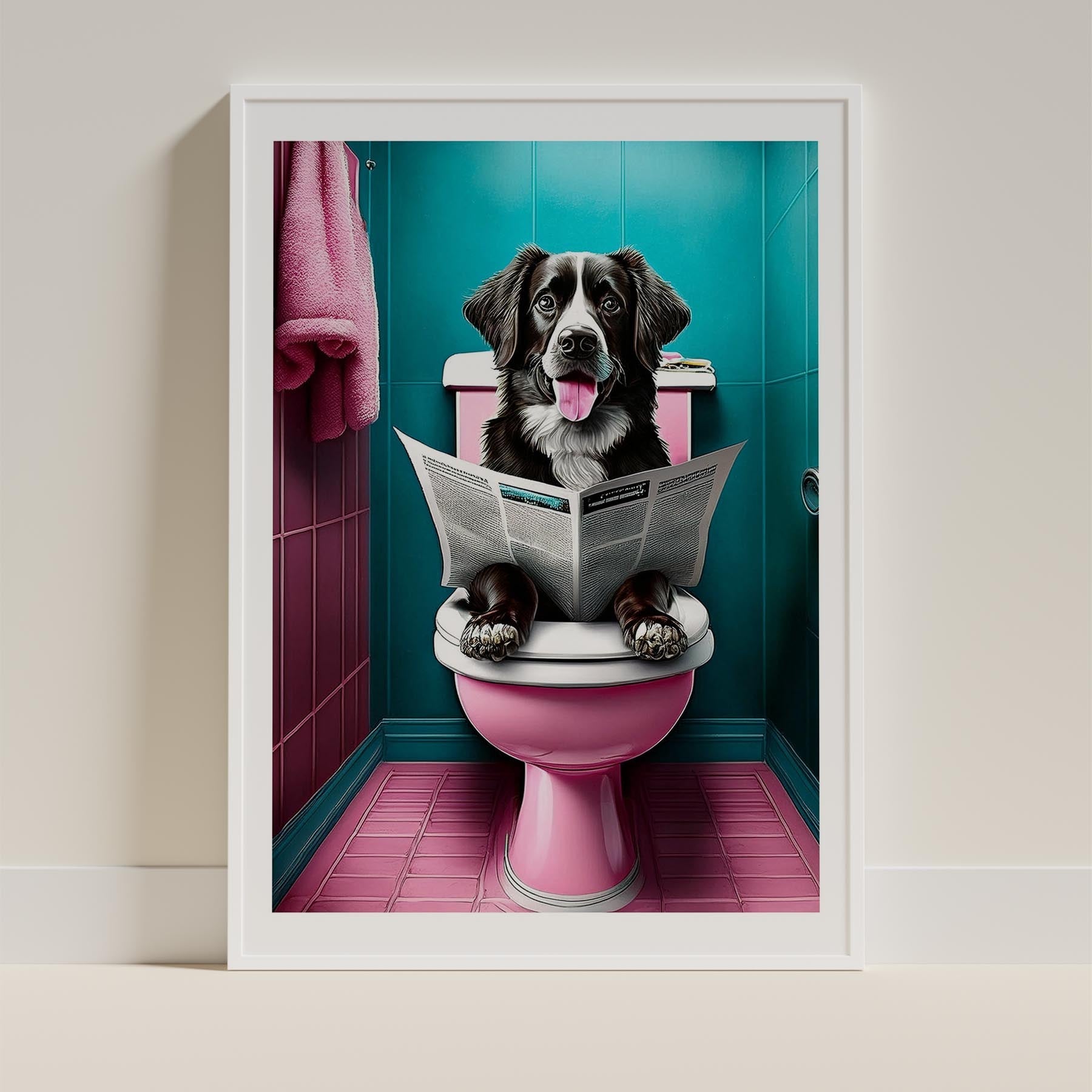 Murray River Retriever Toilet Dogs PInk and Turquise image 9