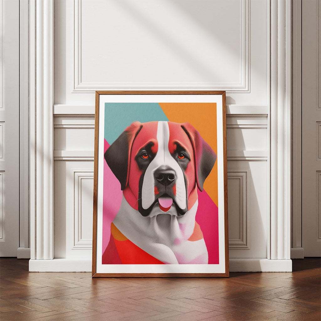 Saint Bernard Modern Pop Dog Series image 4