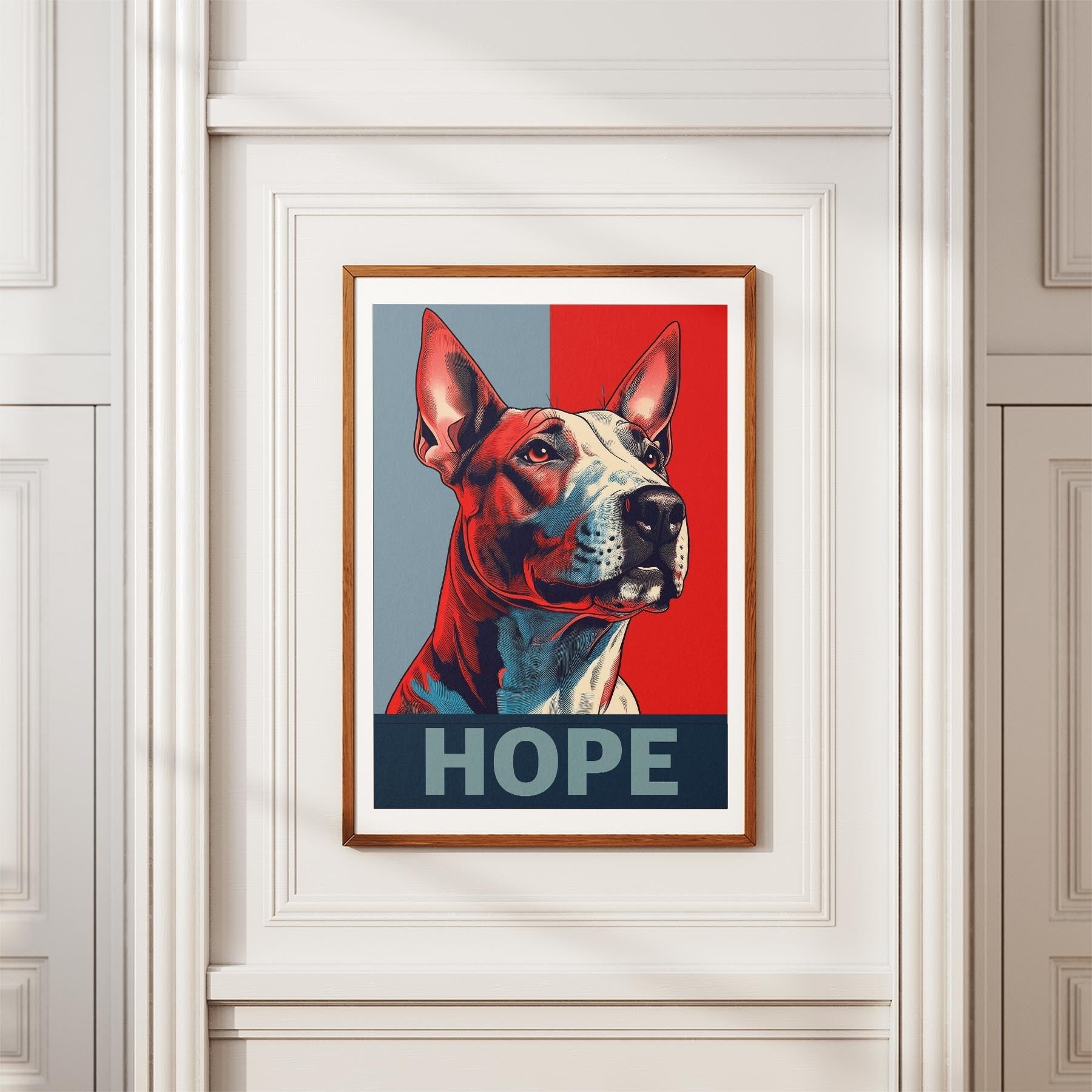 Bull Terrier HOPE Series Inspired by the Obama Poster image 3