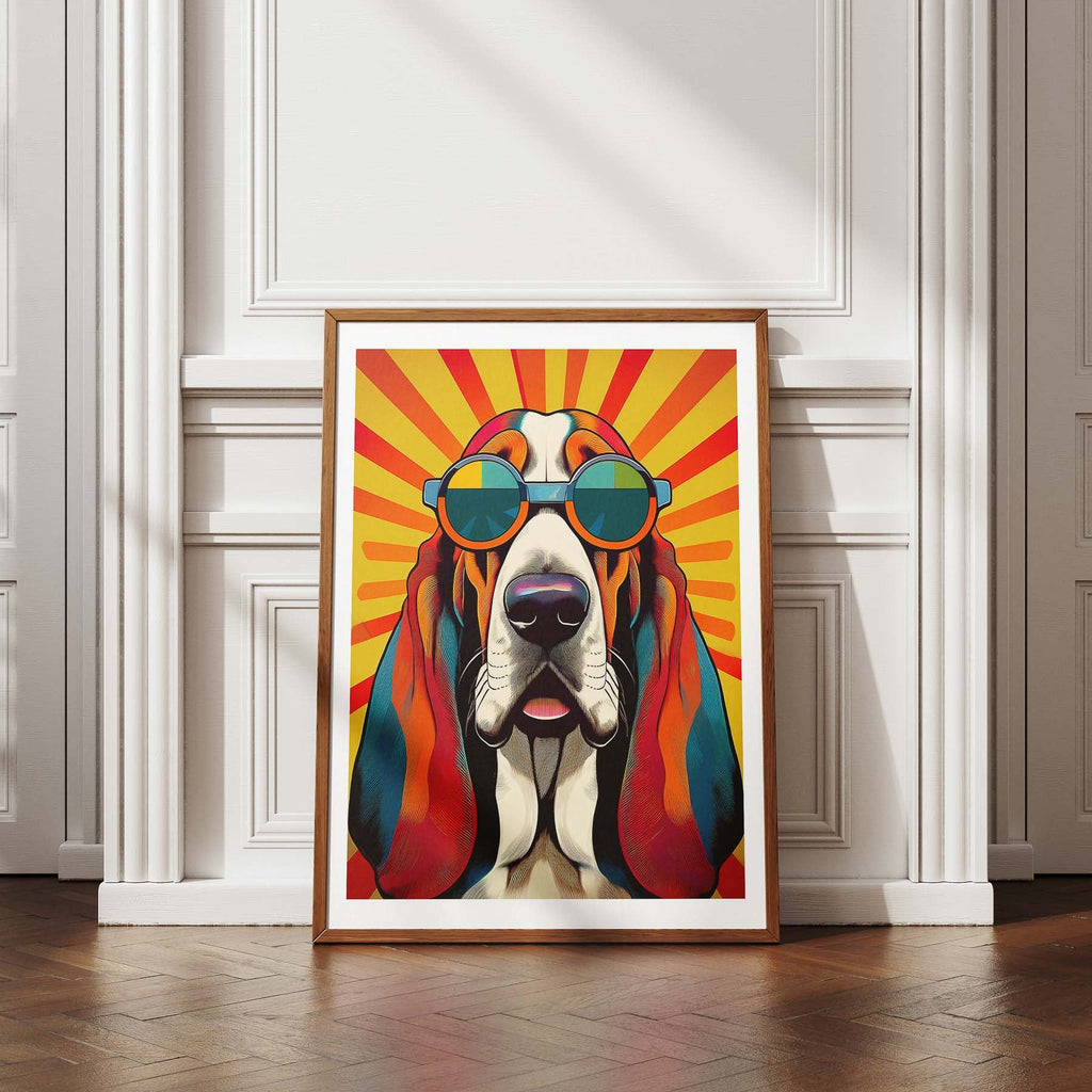 Basset Hound In Colourful Sunnies 1 image 4