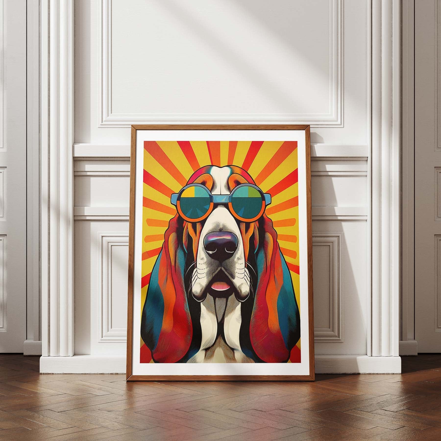 Basset Hound In Colourful Sunnies 1 image 4