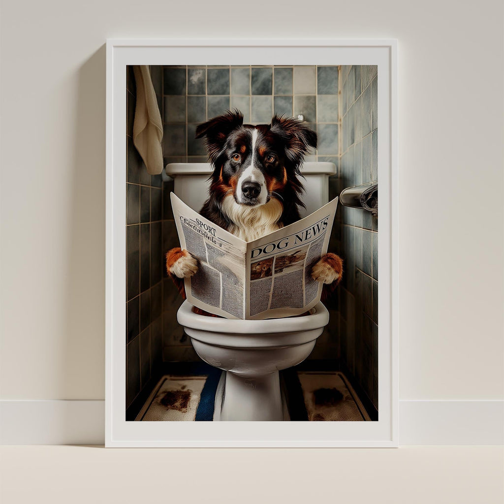 Border Collie Toilet Humour Dog Series image 9