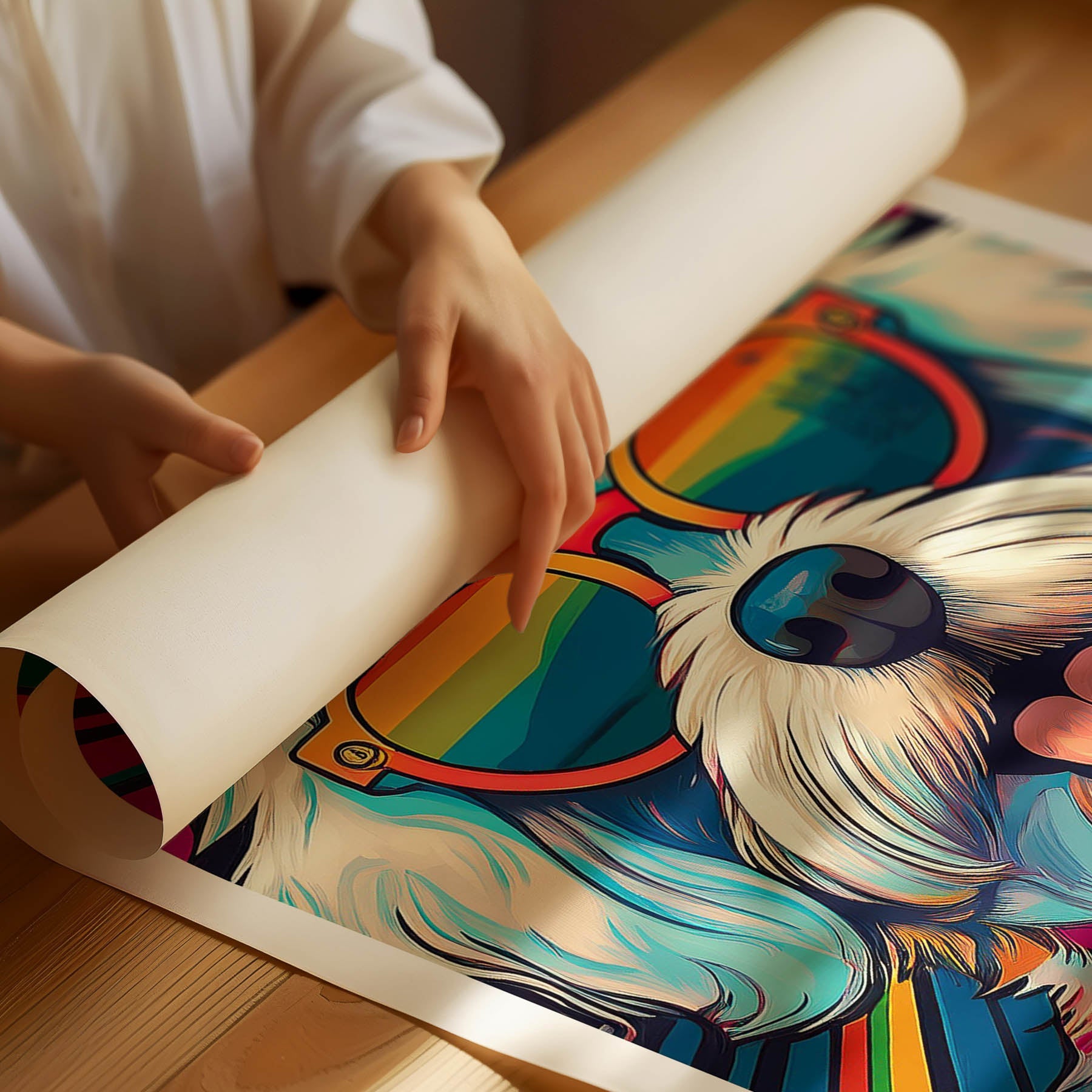 Maltese In Colourful Sunnies 1 image 3