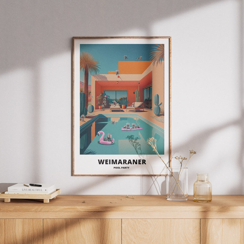 Weimaraner Pool Party image 8