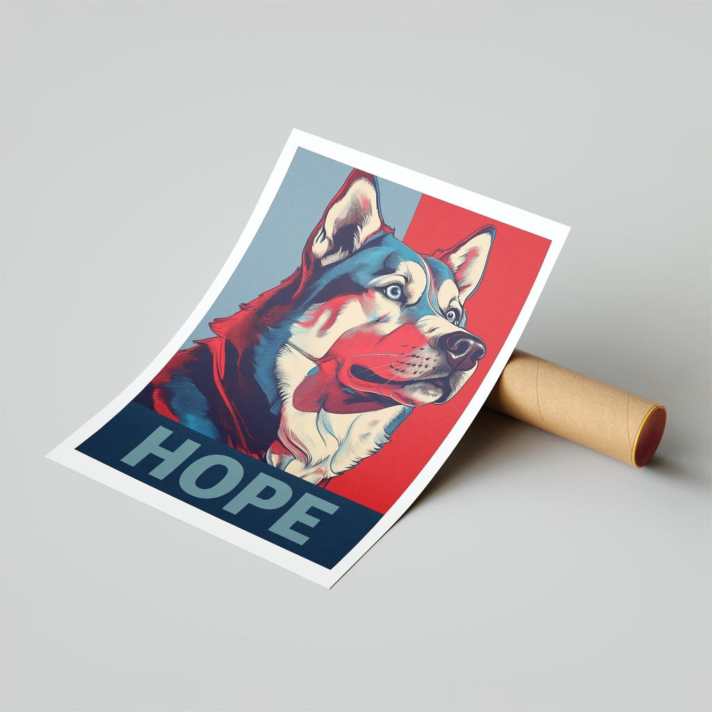 Siberian Husky HOPE Series Inspired by the Obama Poster image 6