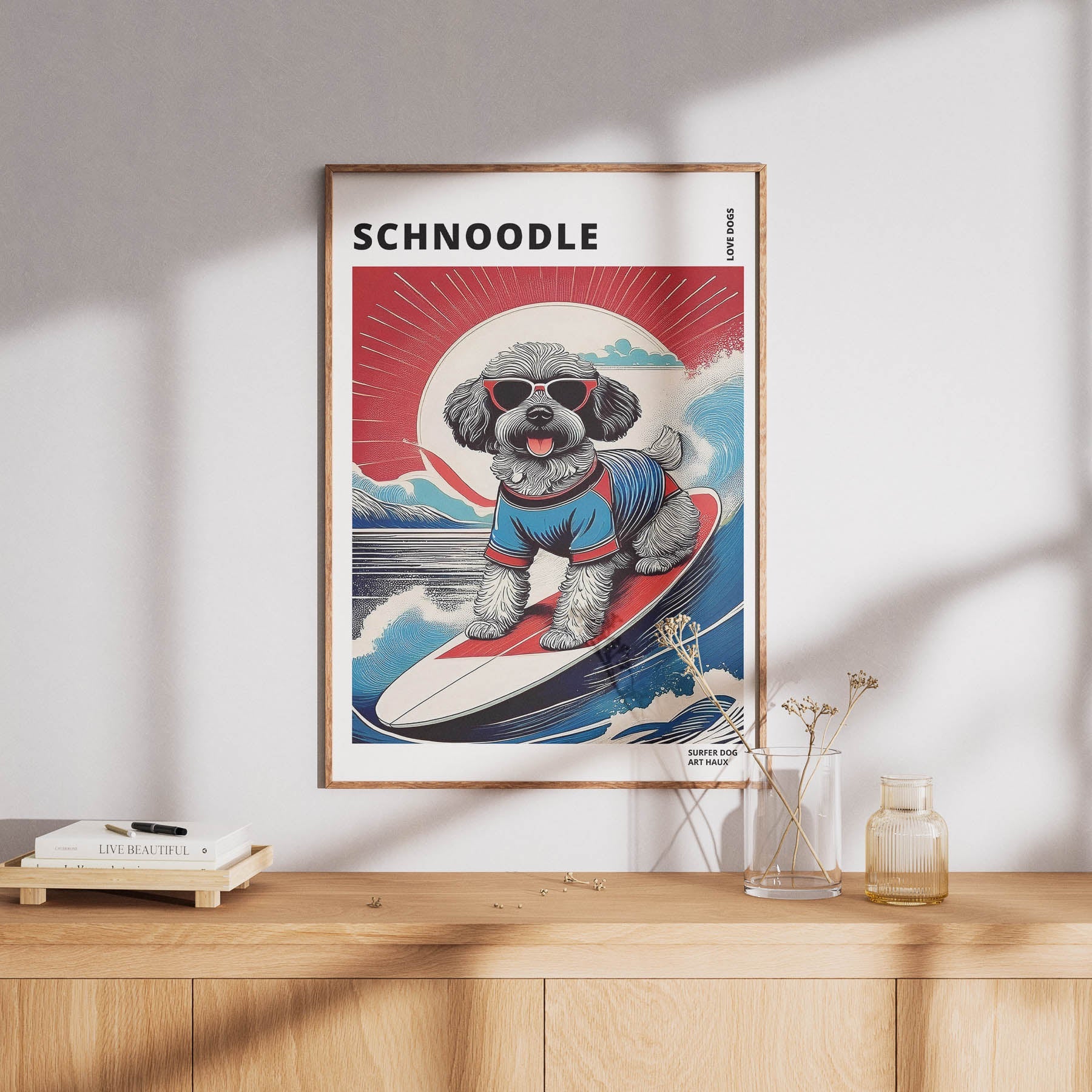 Schnoodle Hokosai Surfer Dogs 1 image 8