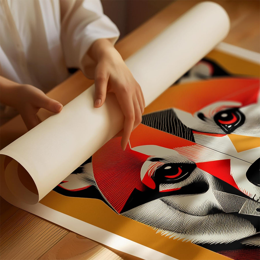 Shiba Geometric Orange Series image 1