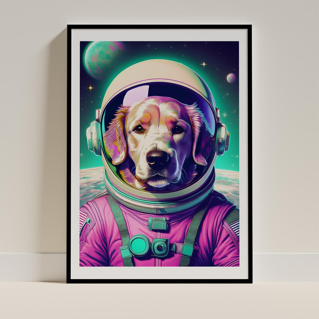 Curly Coated Retriever Space Dogs Series image 0