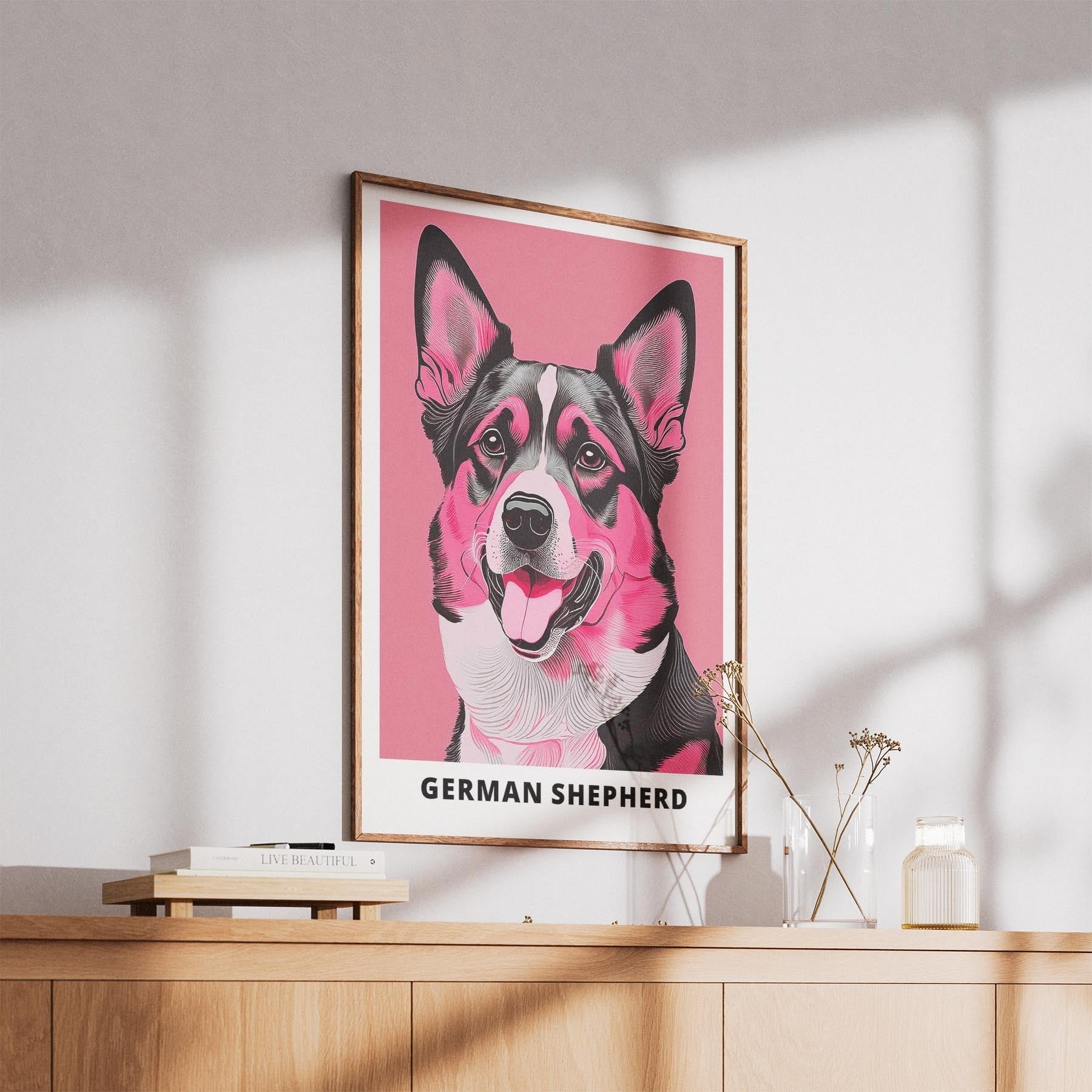 German Shepherd Pink and Black Dog Series 1 image 5