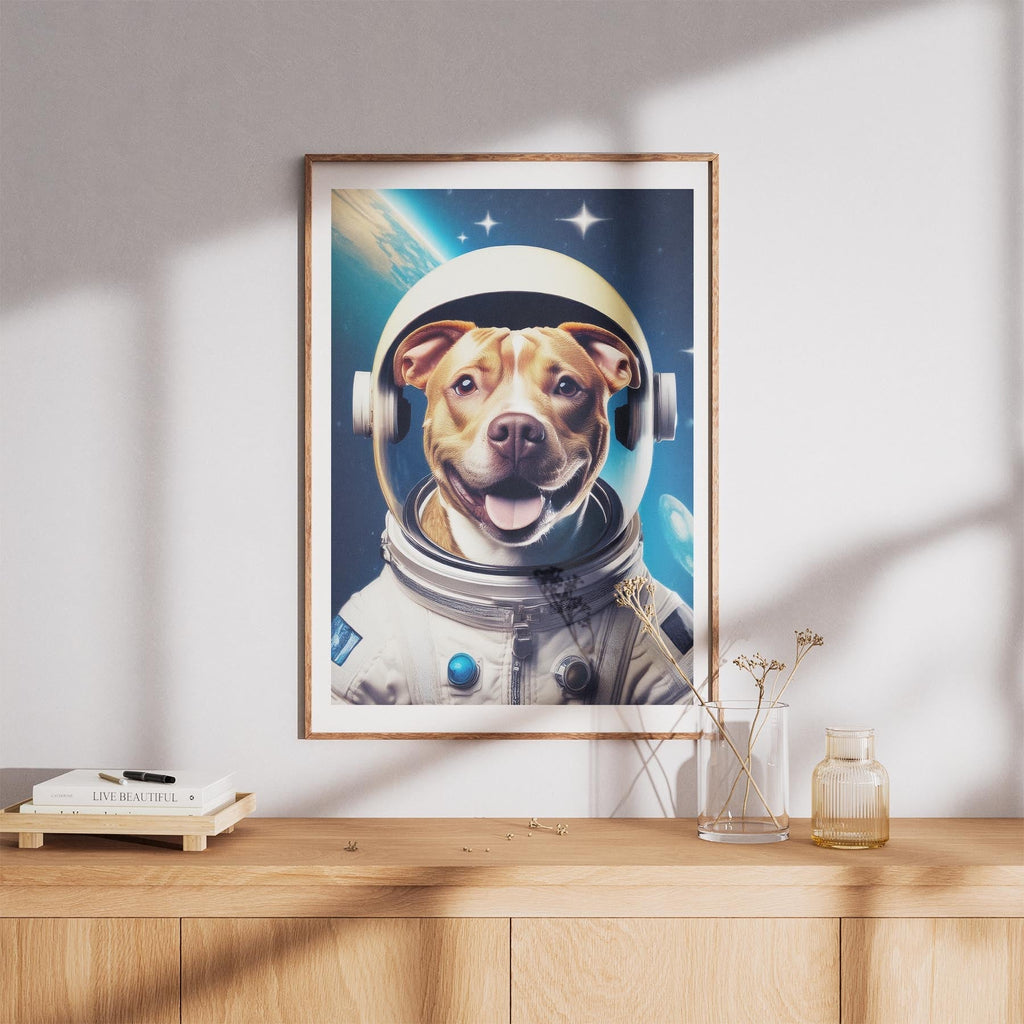 American Pitbull Terrier Astronaut Dog Series image 8