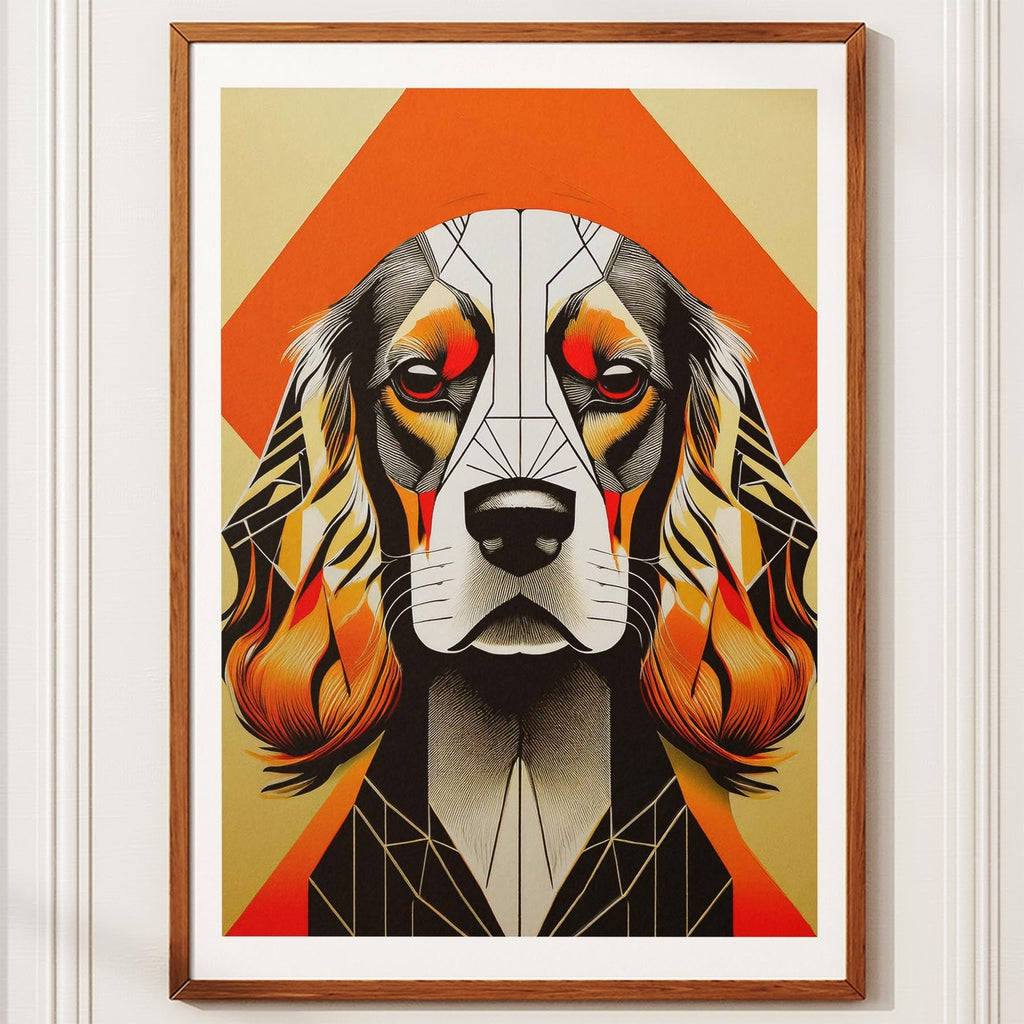 Cocker Spaniel Geometric Orange Series image 10