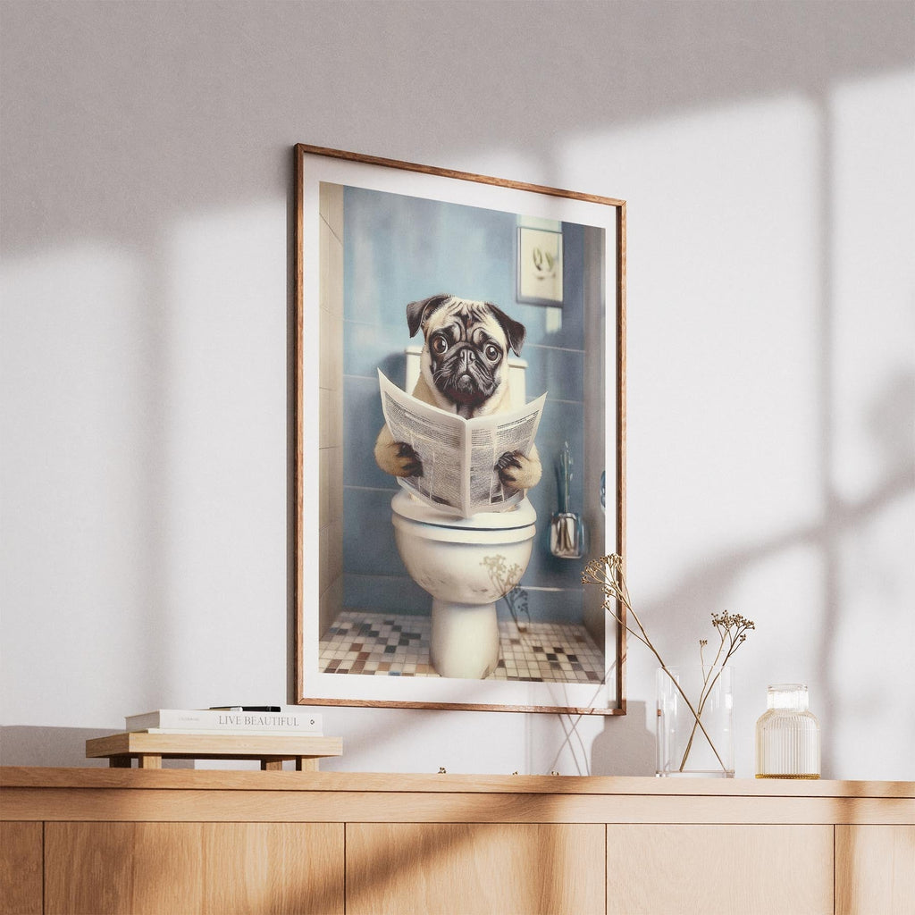 Pug Toilet Humour Dog Series 2 image 5