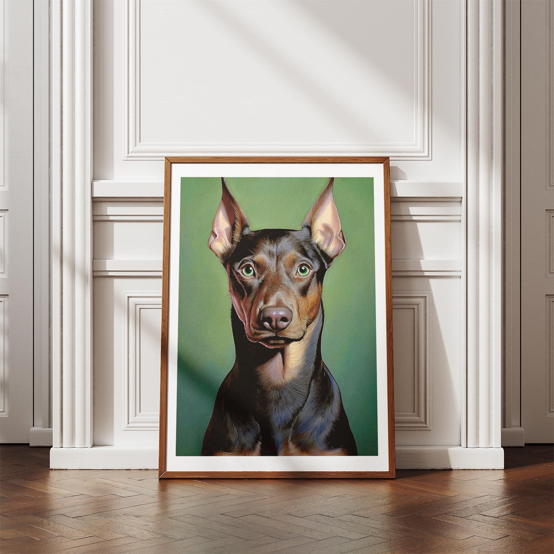 Doberman Green Painted Series image 4