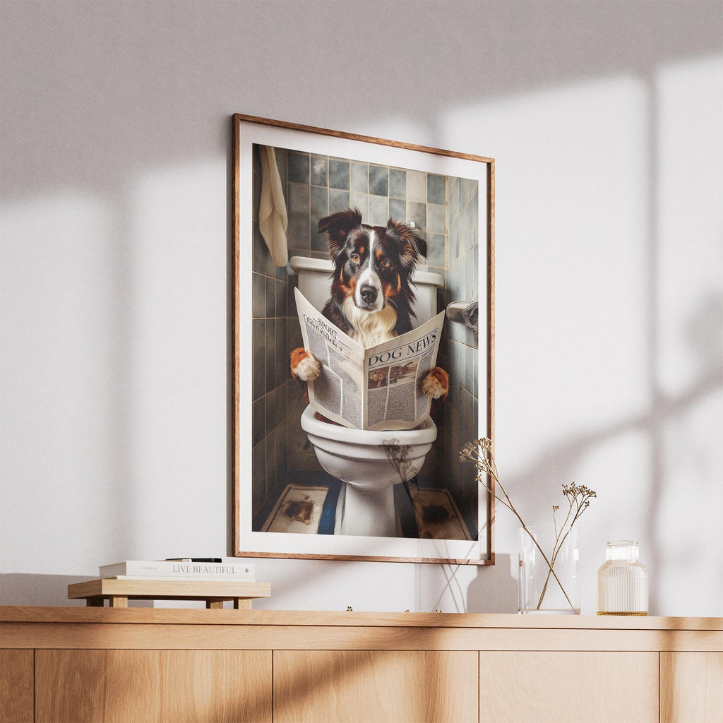 Border Collie Toilet Humour Dog Series image 5