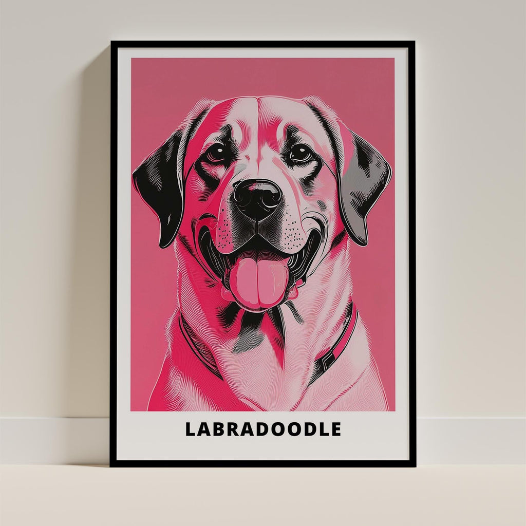 Labrador Retriever Pink and Black Dog Series 1 image 0