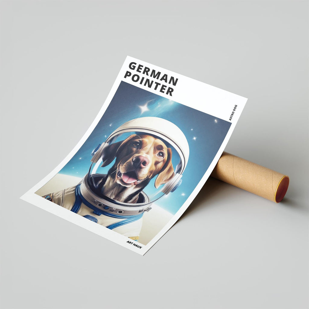 German Pointer Astronaut Dog Series with Text Astro Dog image 6