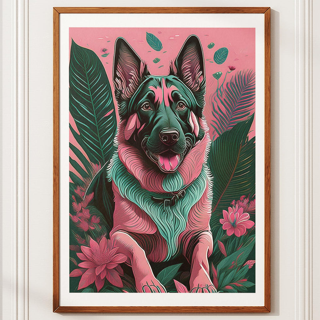 German Shepherd Flowery Dog image 10