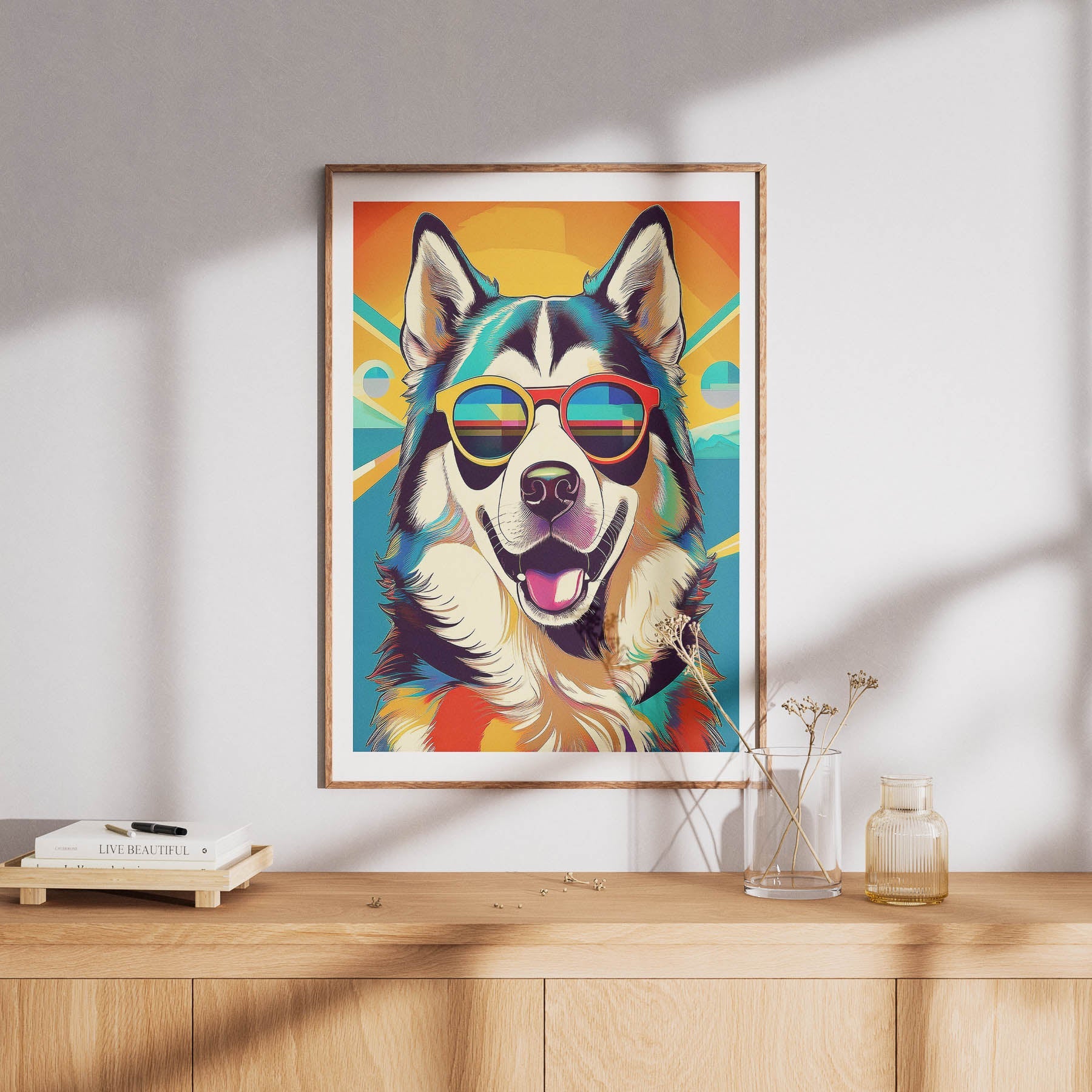 Alaskan Malamute In Colourful Sunnies 1 image 8