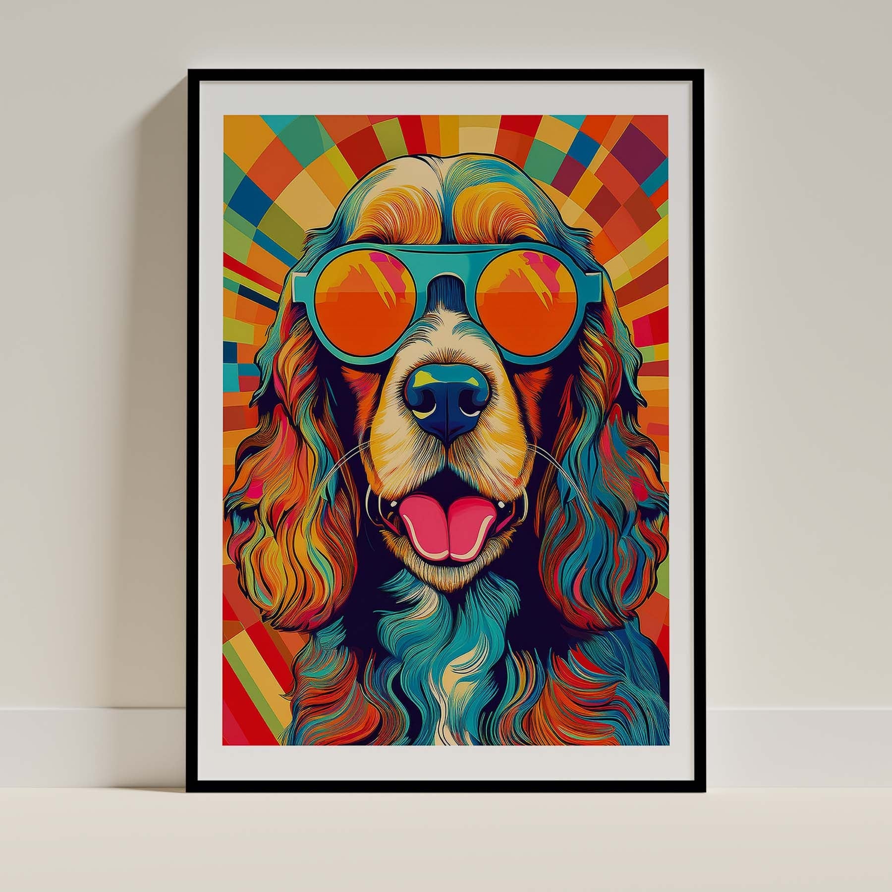 Cocker Spaniel In Colourful Sunnies 1 image 0