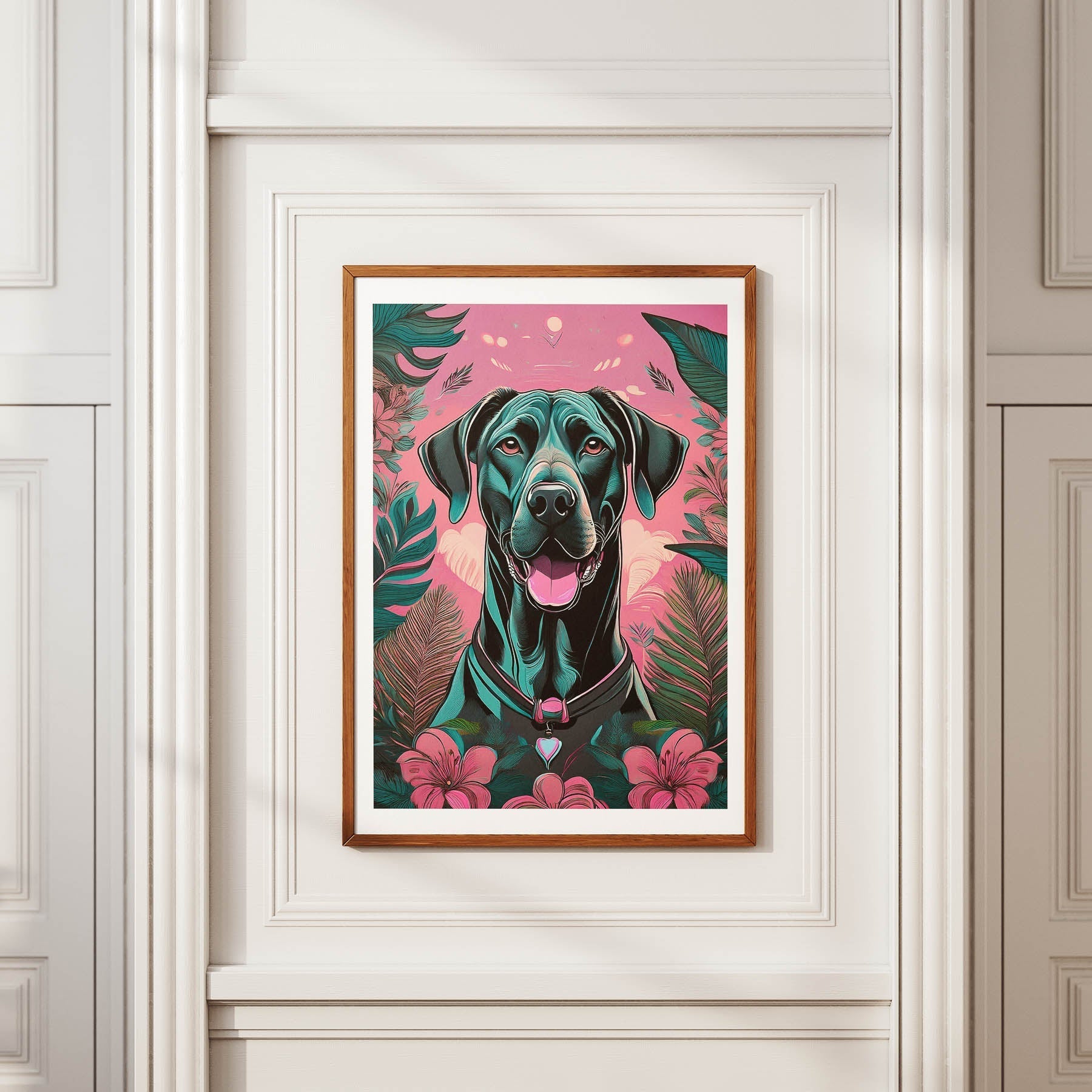 Great Dane Flowery Dog image 3