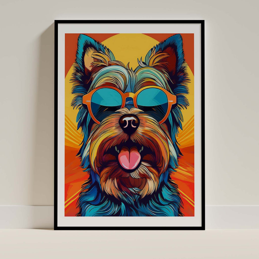 Yorkshire Terrier In Colourful Sunnies 1 image 0