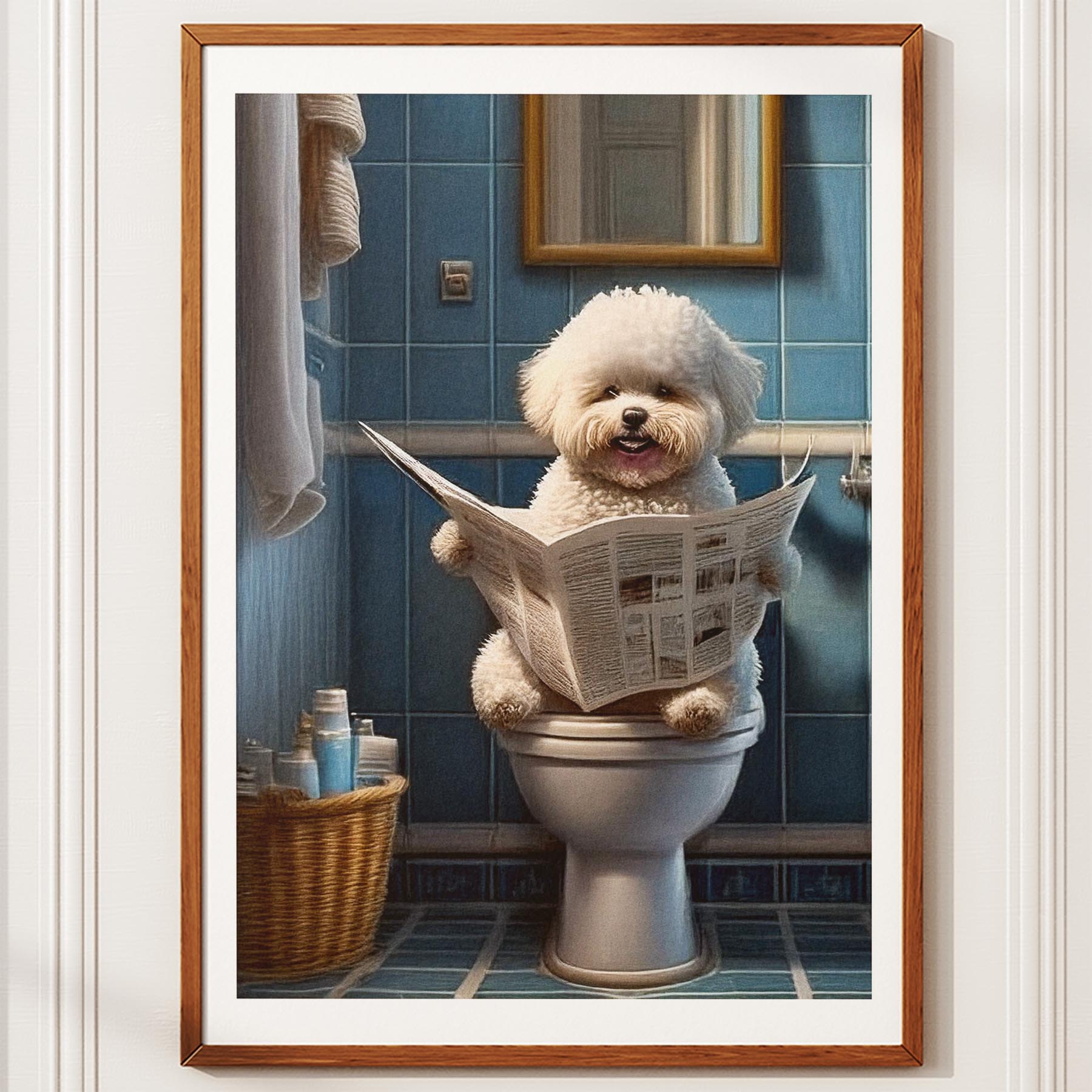 Bichon Frise Toilet Humour Dog Series image 10