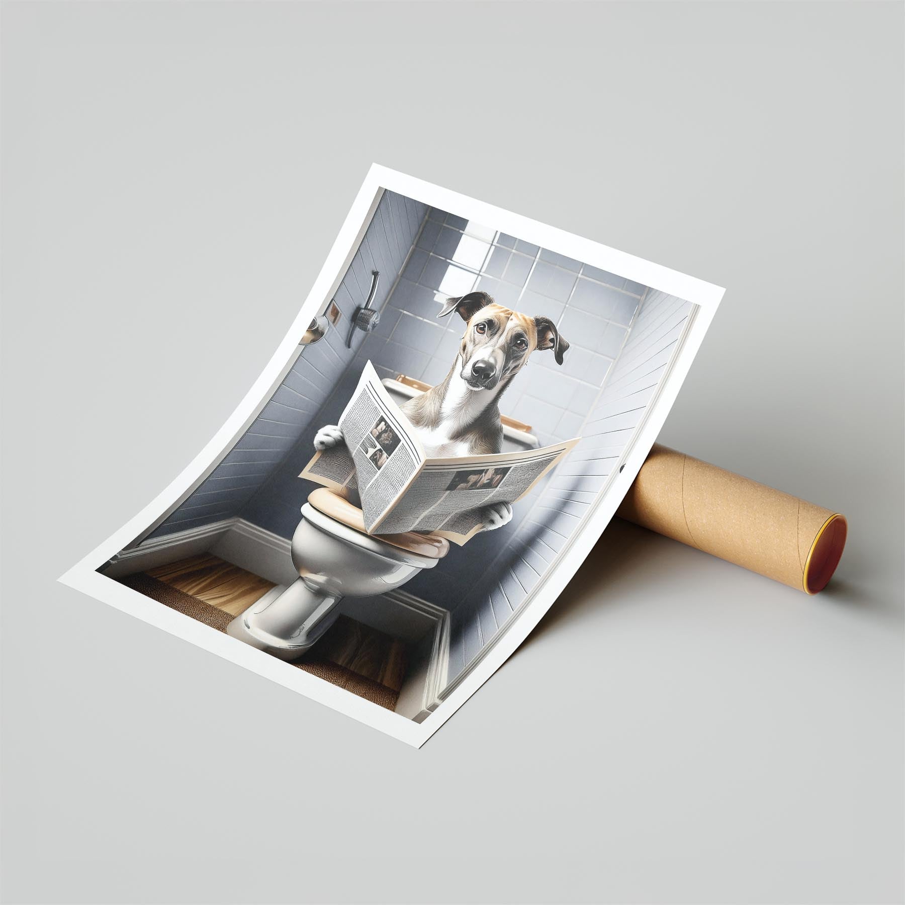 Greyhound Toilet Humour Dog Series 1 image 6