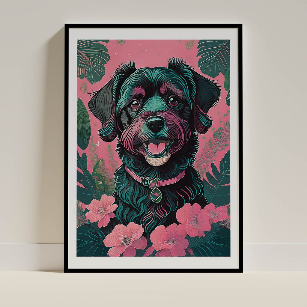 Jackapoo Flowery Dog image 0