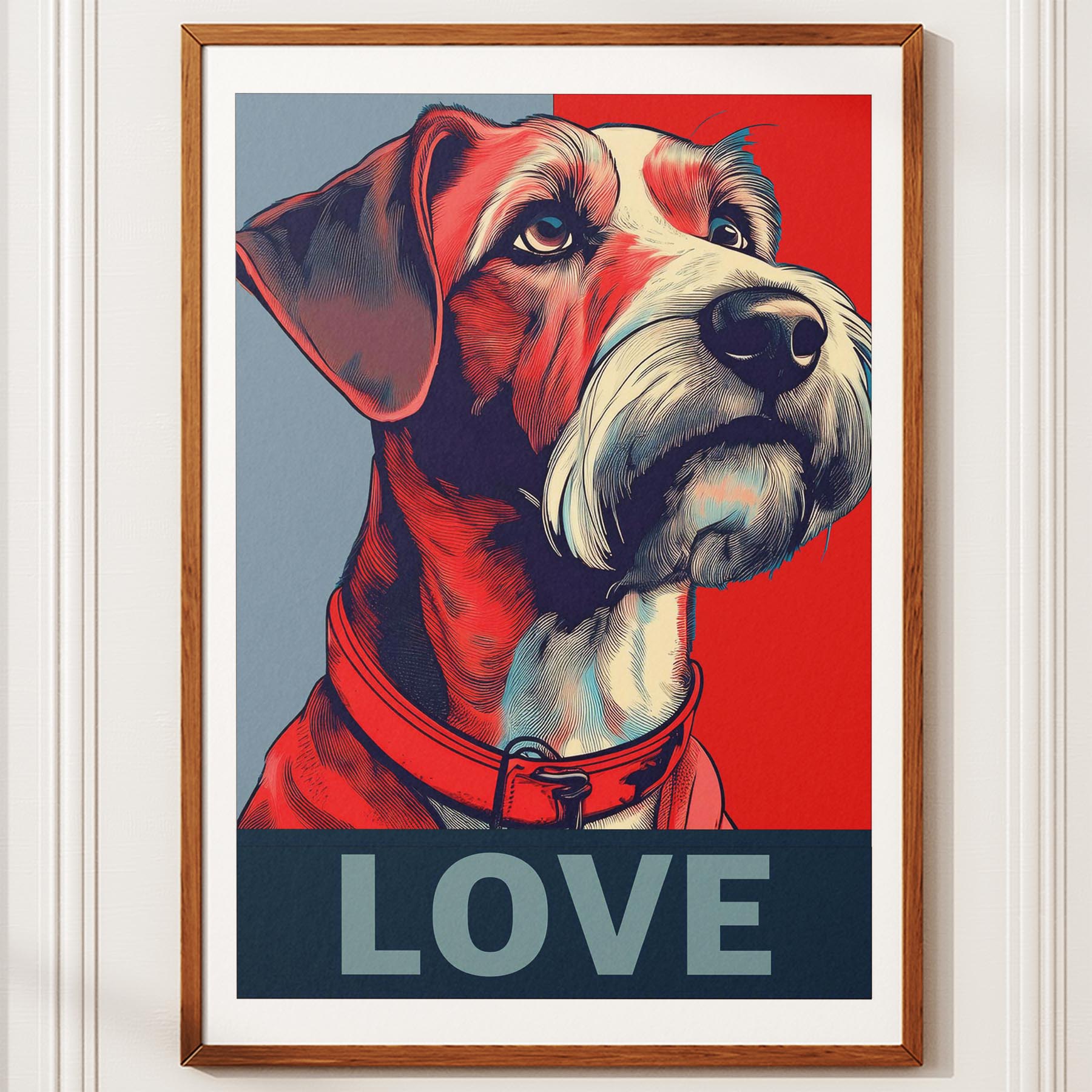 Irish Terrier LOVE Series Inspired by the Obama Poster image 10