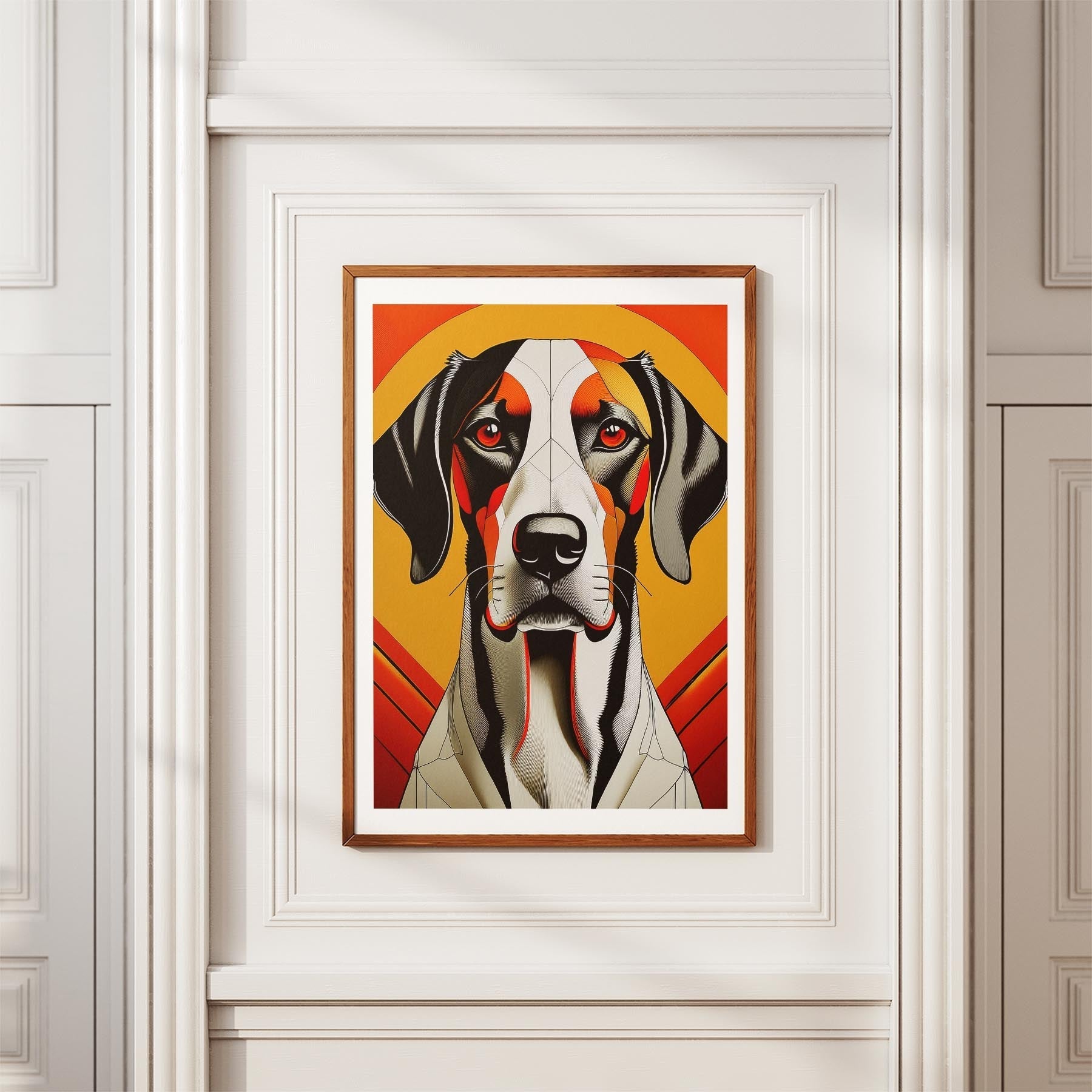 English Pointer Geometric Orange Series image 3