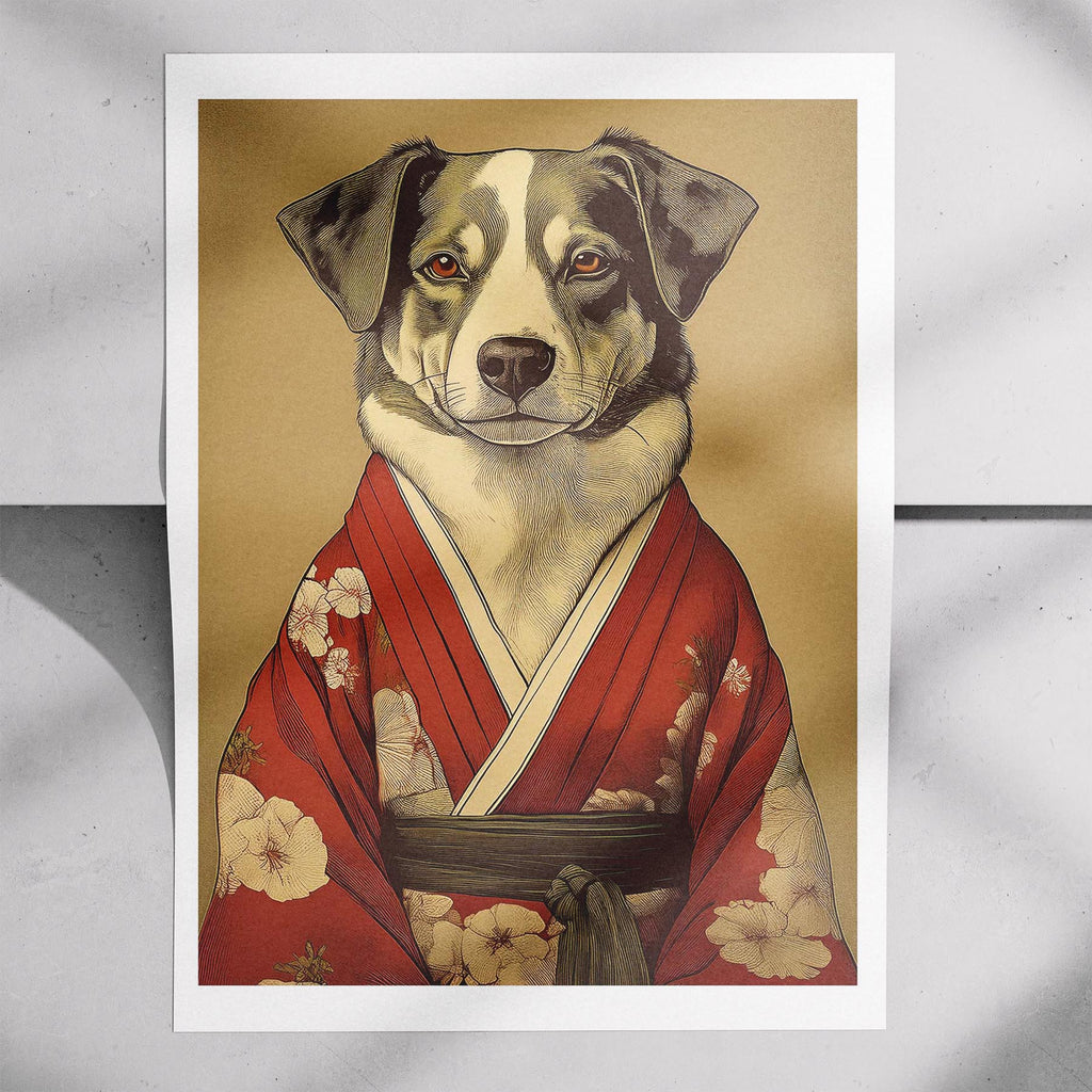 Australian Shepherd Japanse Kimono Dog Series image 7