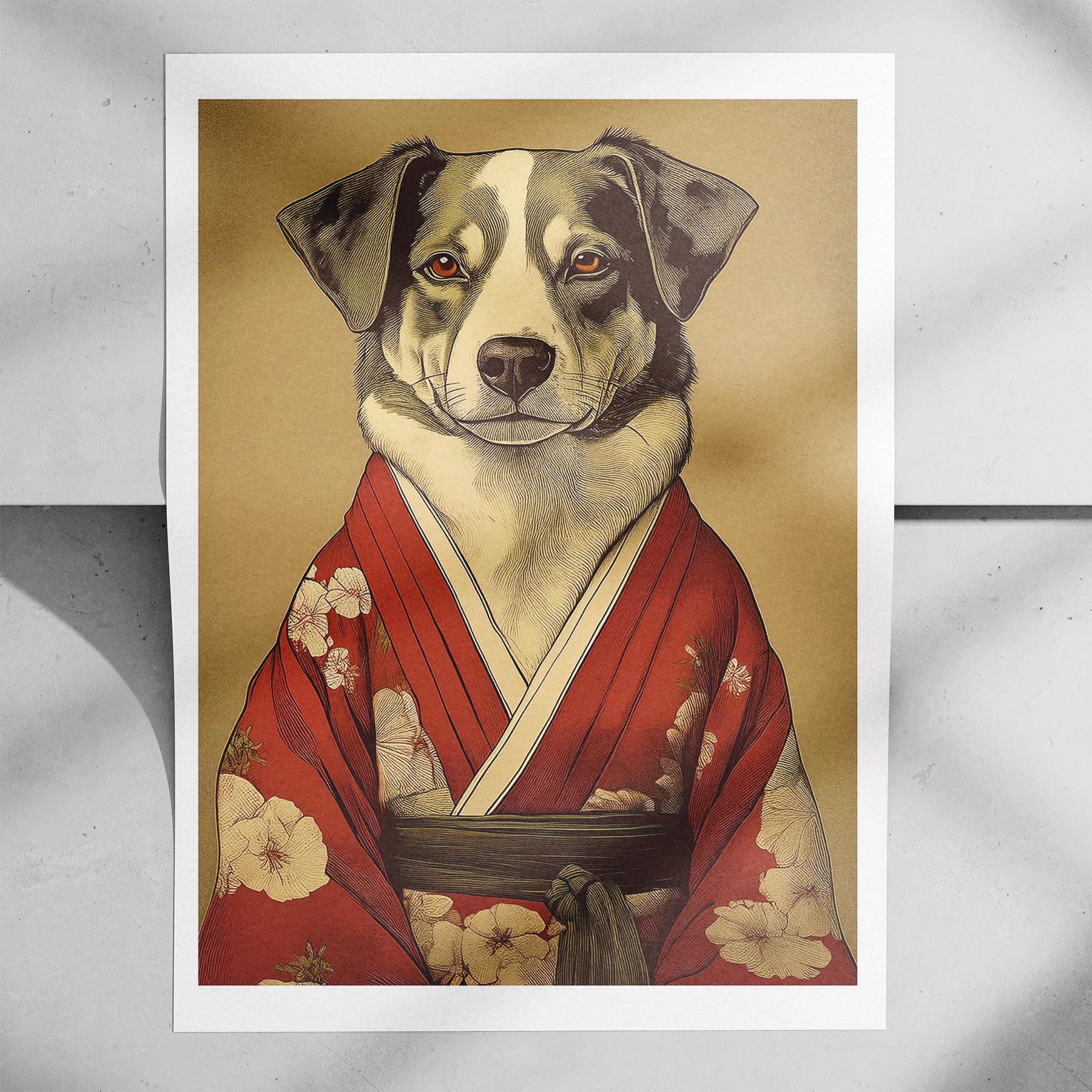 Australian Shepherd Japanse Kimono Dog Series image 7