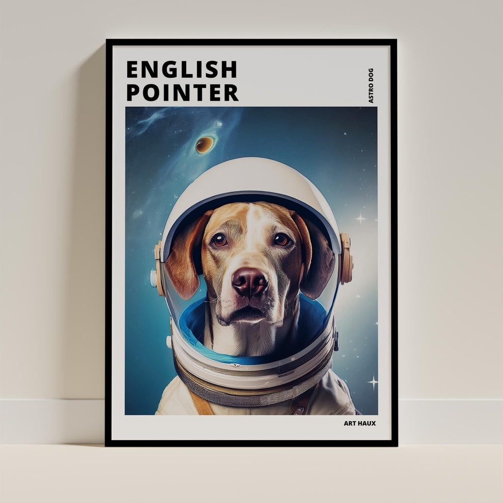 English Pointer Astronaut Dog Series with Text Astro Dog image 0