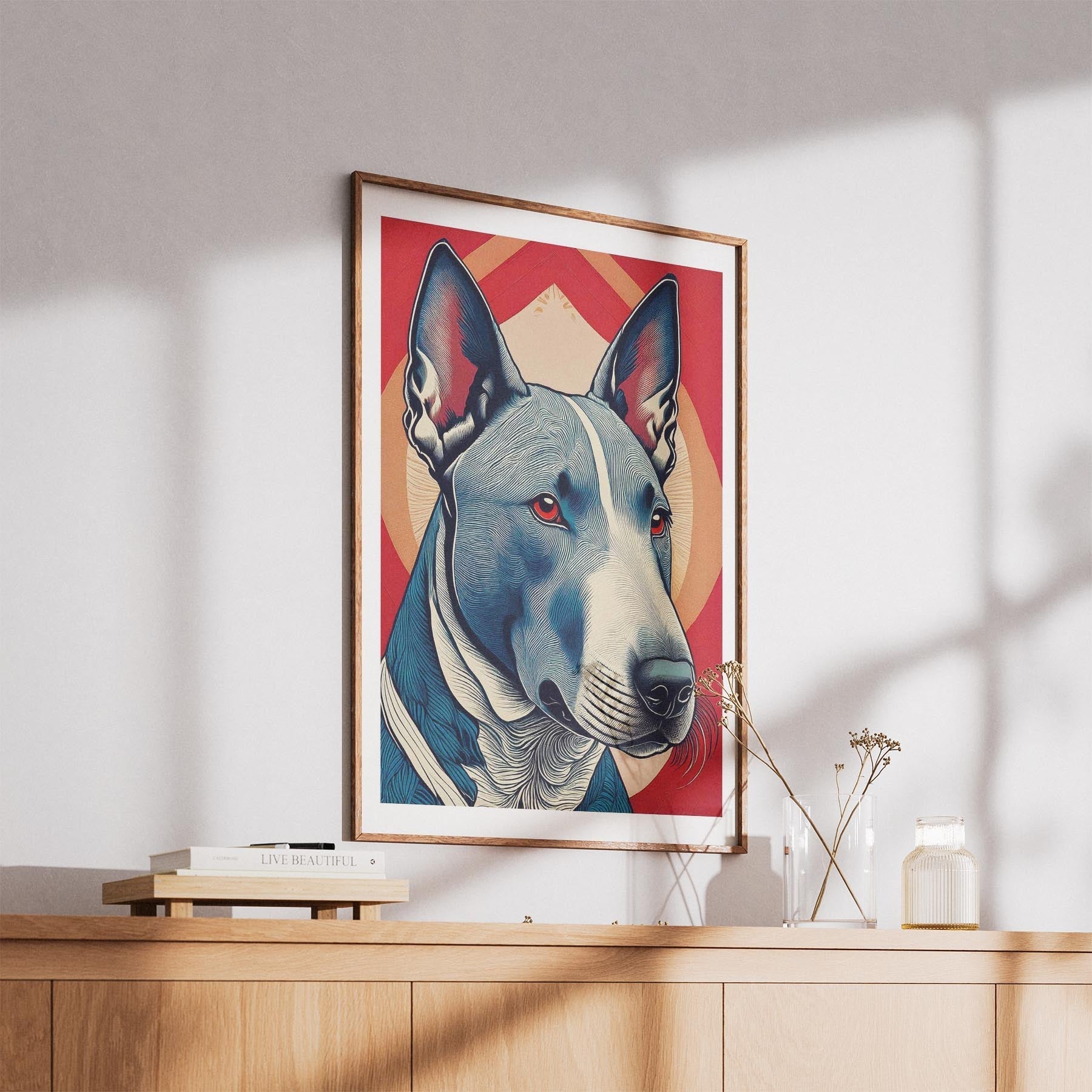 Bull Terrier Hokusai Japanese Inspired Dog Series 2 image 5