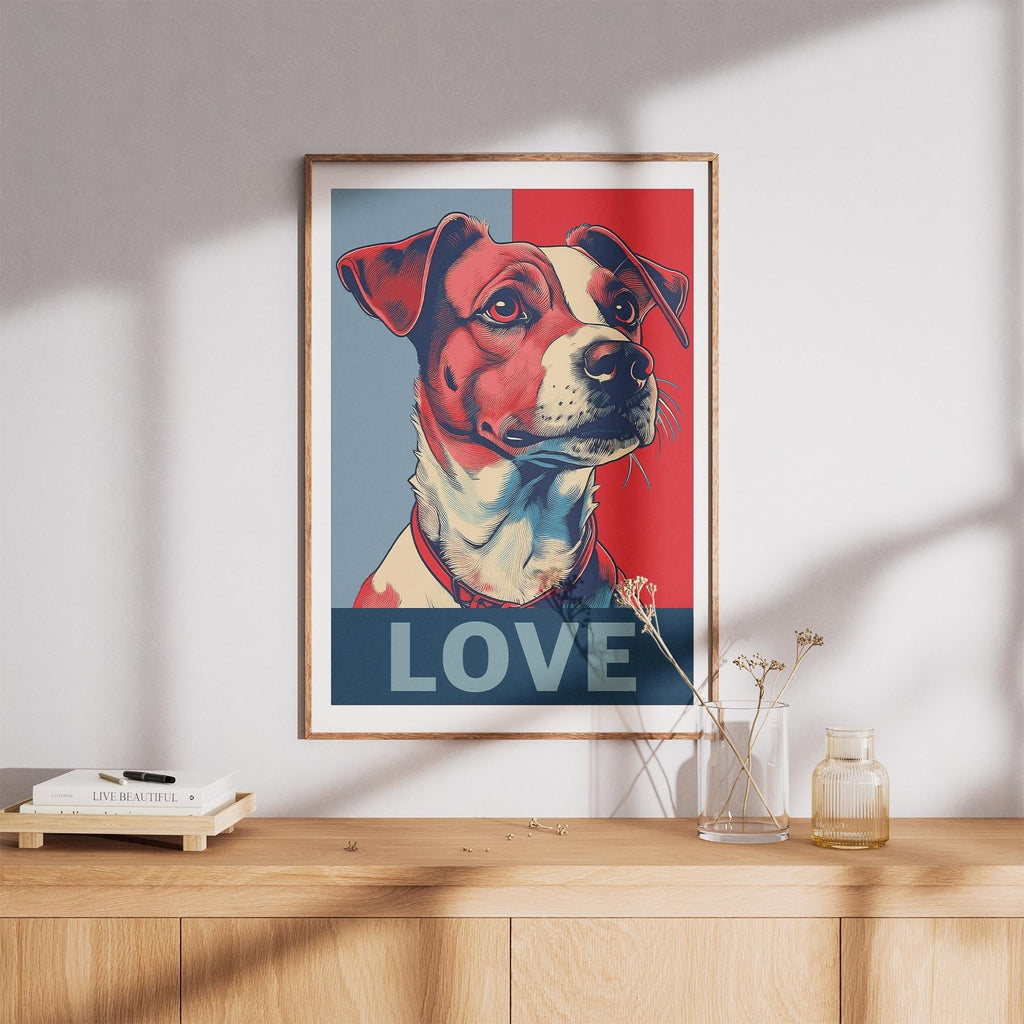 Jack Russell LOVE Series Inspired by the Obama Poster image 8