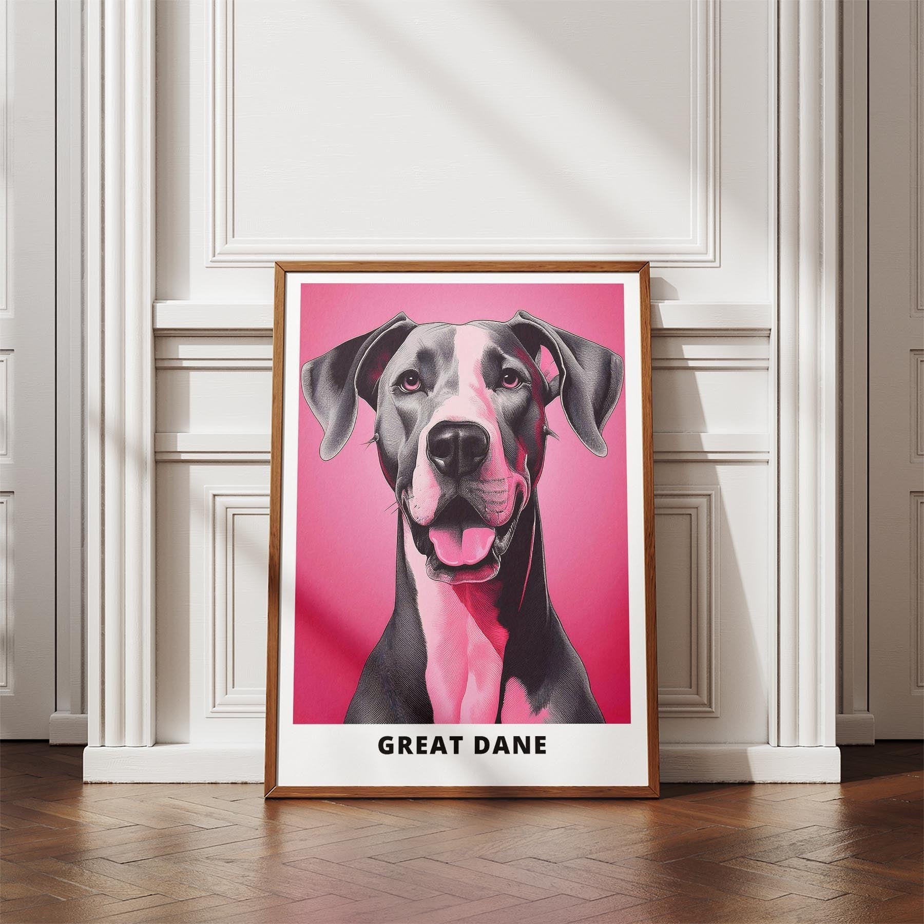 Great Dane Pink and Black Dog Series 2 image 4