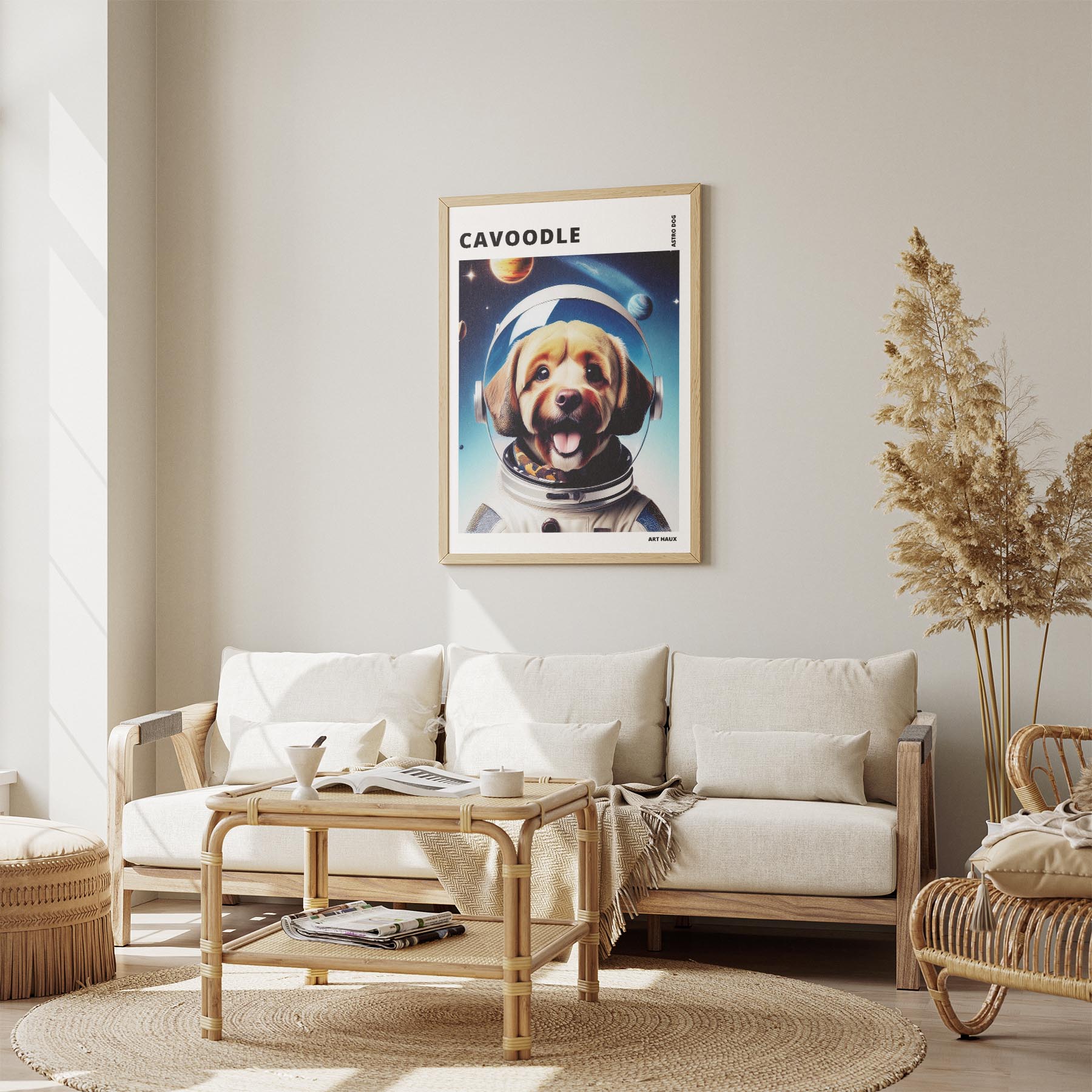 Cavoodle Astronaut Dog Series with Text Astro Dog image 2